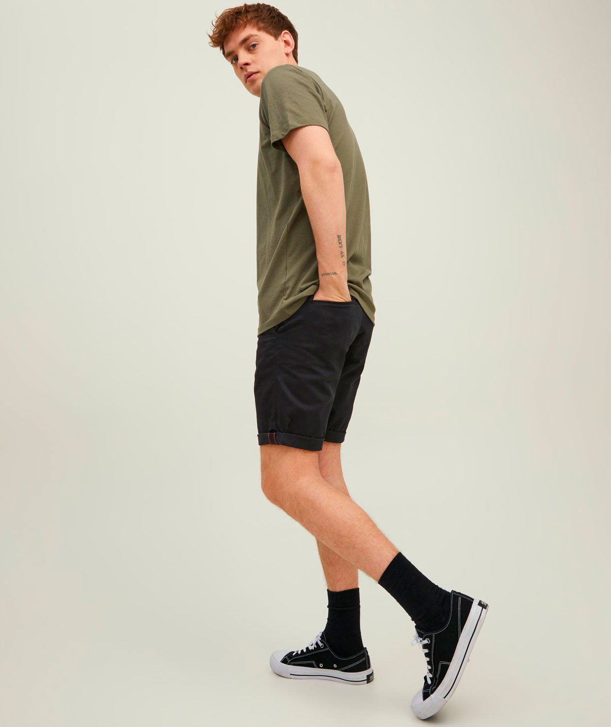Jack & Jones JPSTBOWIE Chino shorts, Black, large image number 7