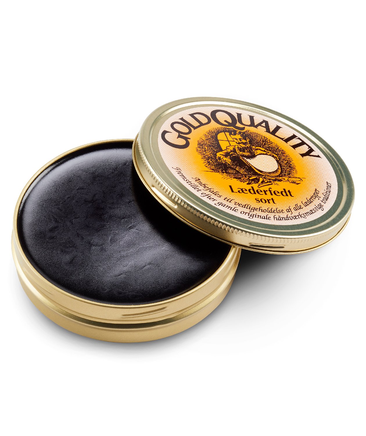 Gold Quality leather grease 190 ml, Black