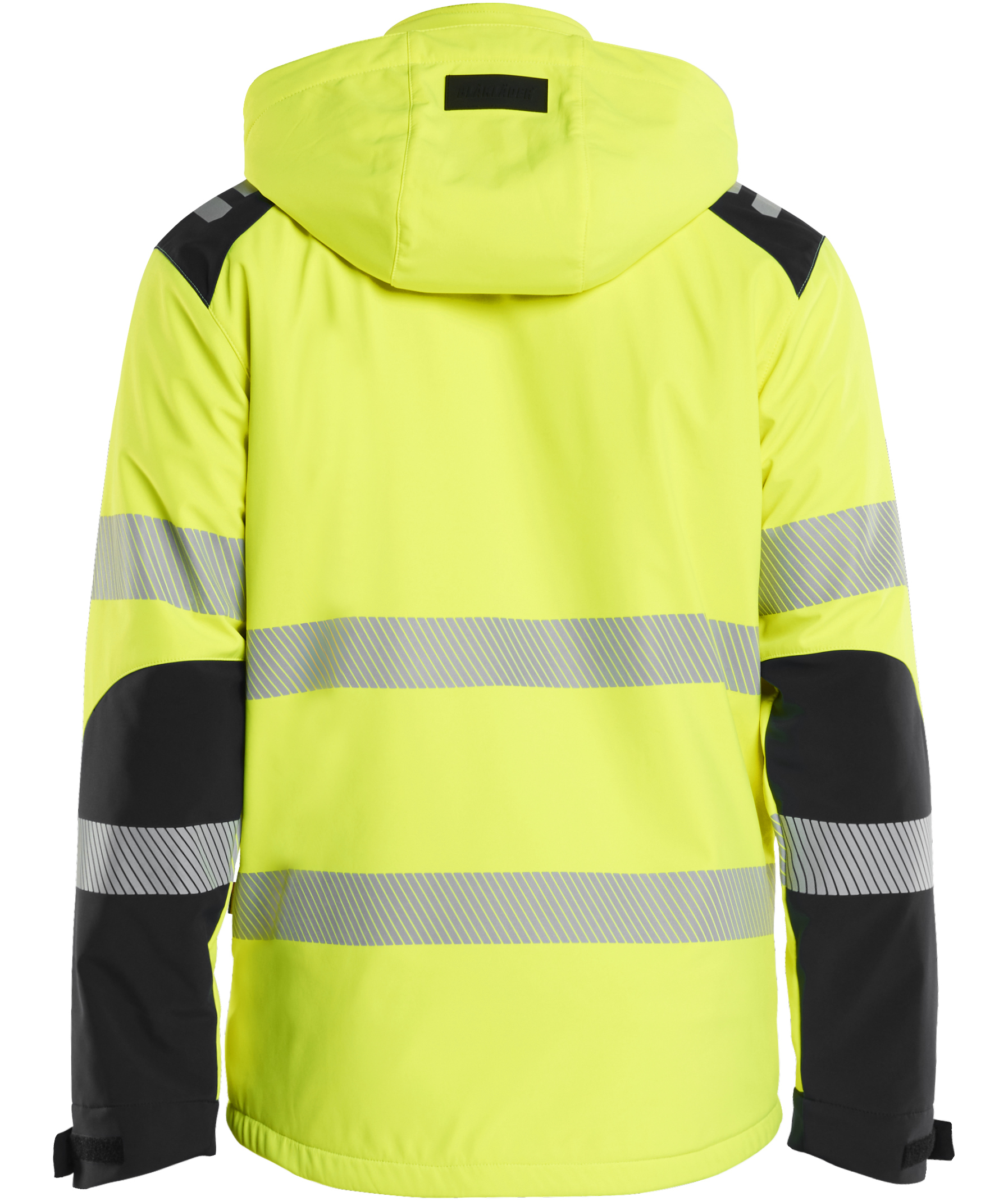 Bl&aring;kl&auml;der l&auml;ttfodrad softshelljacka, Varsel Gul/Svart, large image number 1