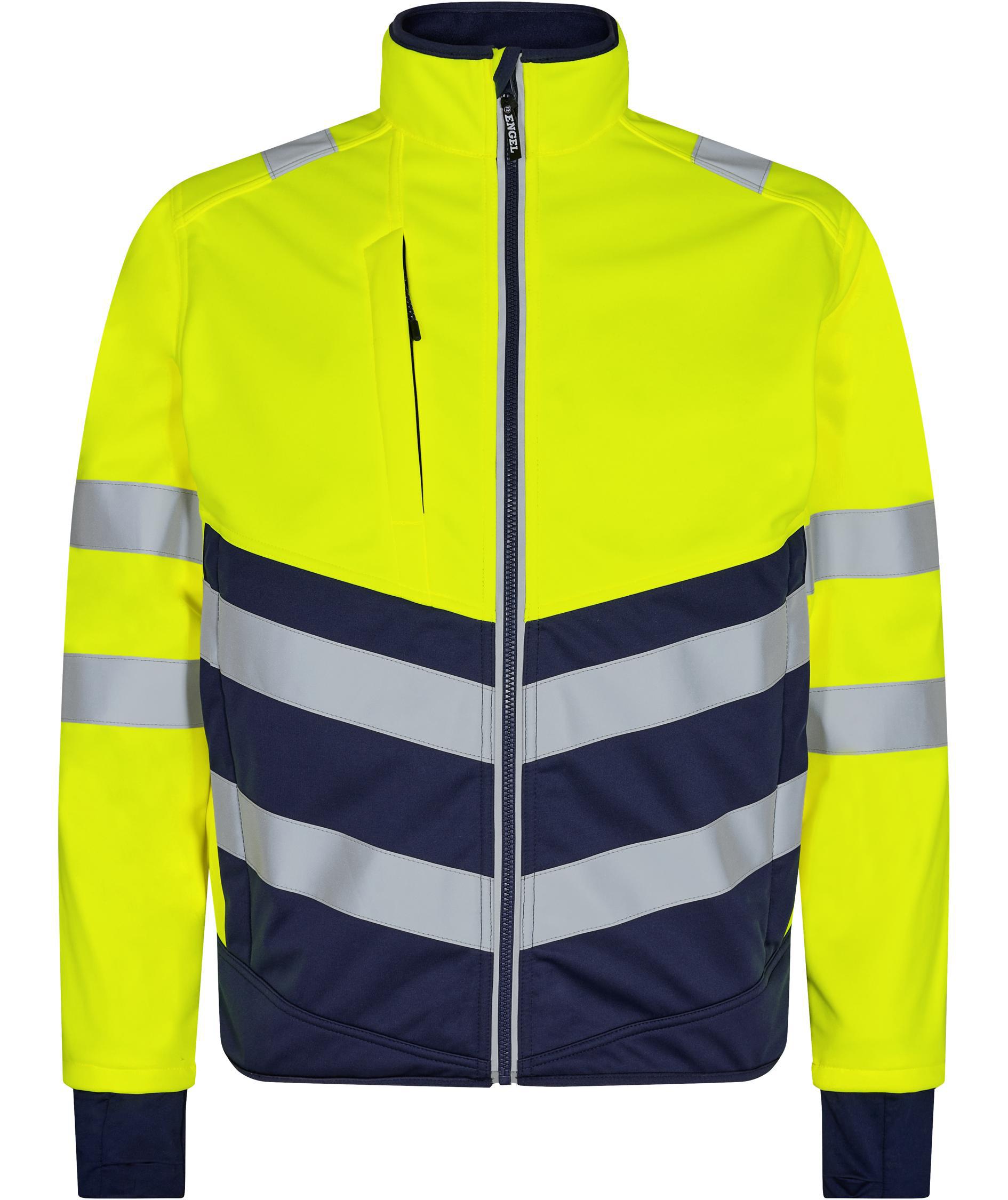 Engel Safety softshelljacka, Gul/Blue Ink, Gul/Blue Ink, swatch