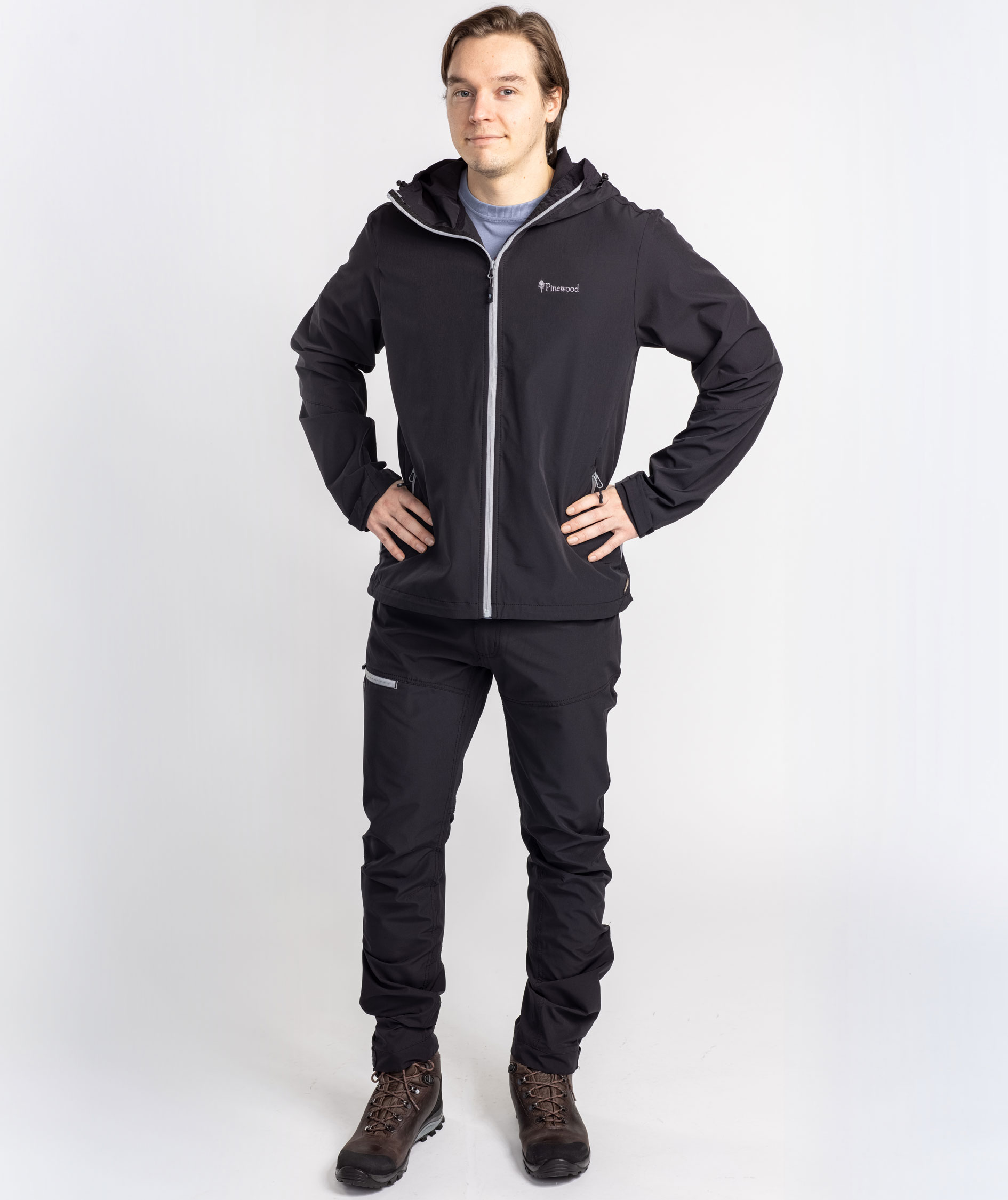 Pinewood Trail stretch jakke, Sort