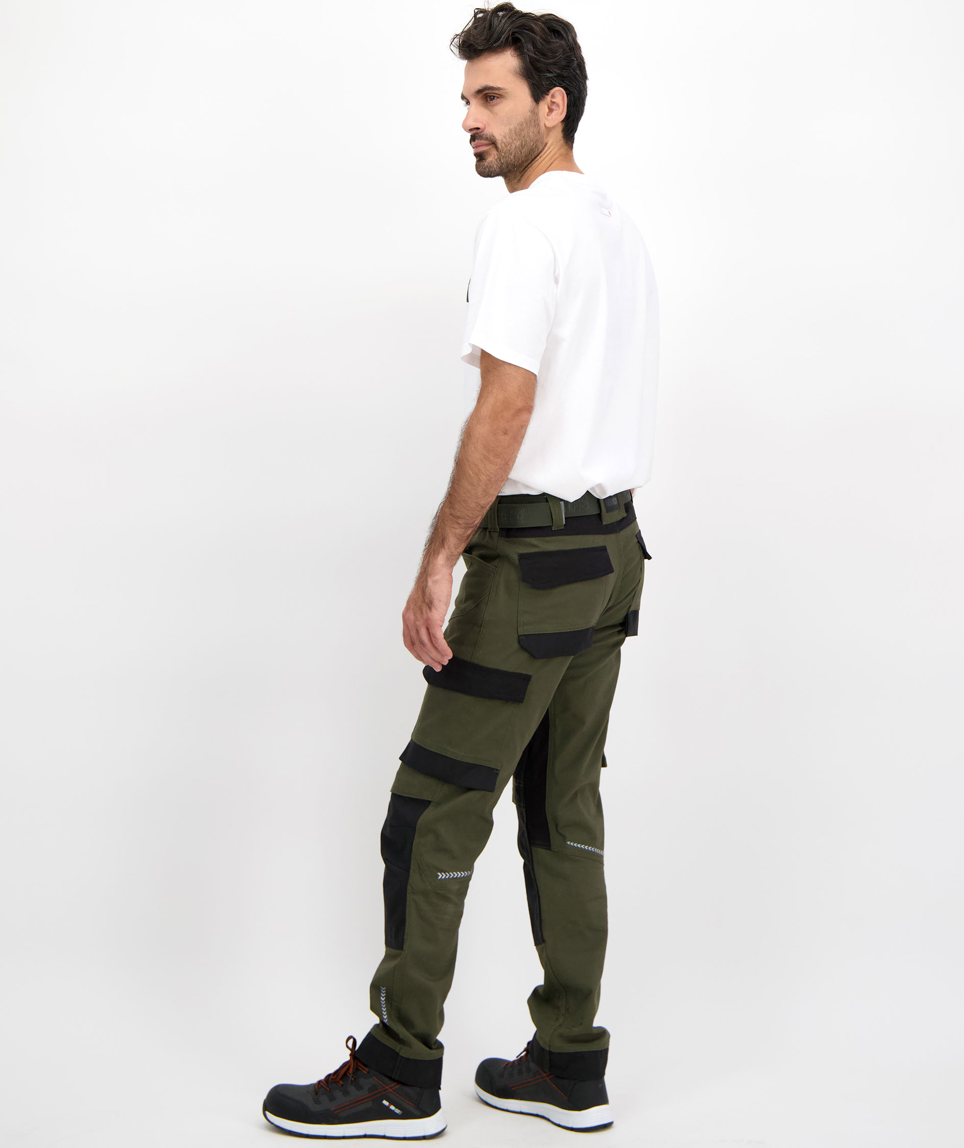 HEROCK Xeni arbetsbyxa, Dark Khaki/Black, large image number 7