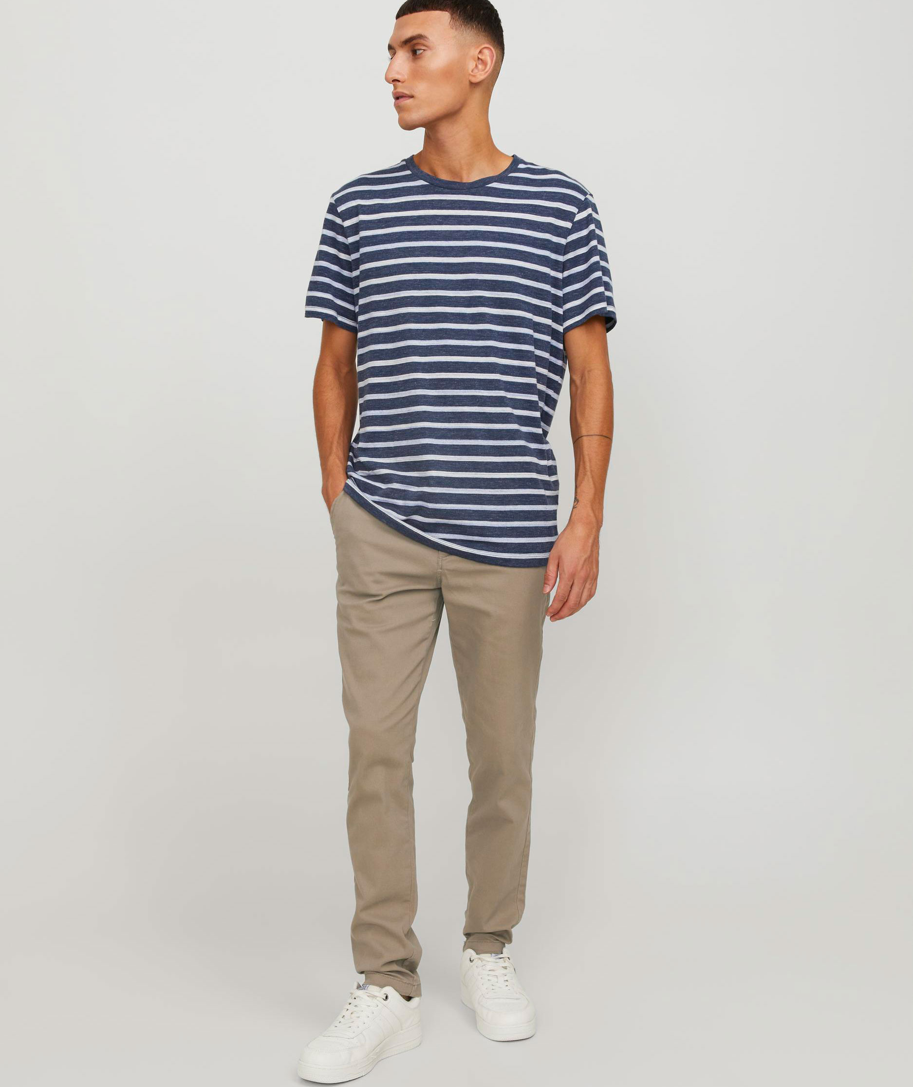 Jack & Jones JPSTMARCO JJDAVE 2-Pak chinos, Beige/Navy Blazer
