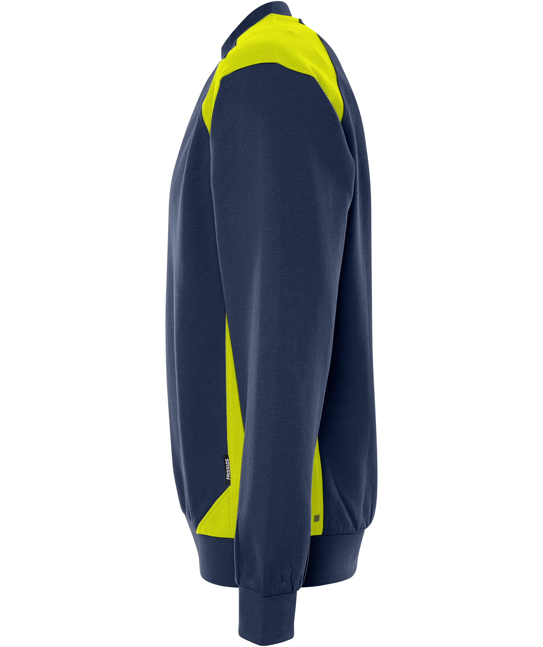 Fristads sweatshirt 7048 GSM, Marine/Hi-Vis yellow, large image number 3
