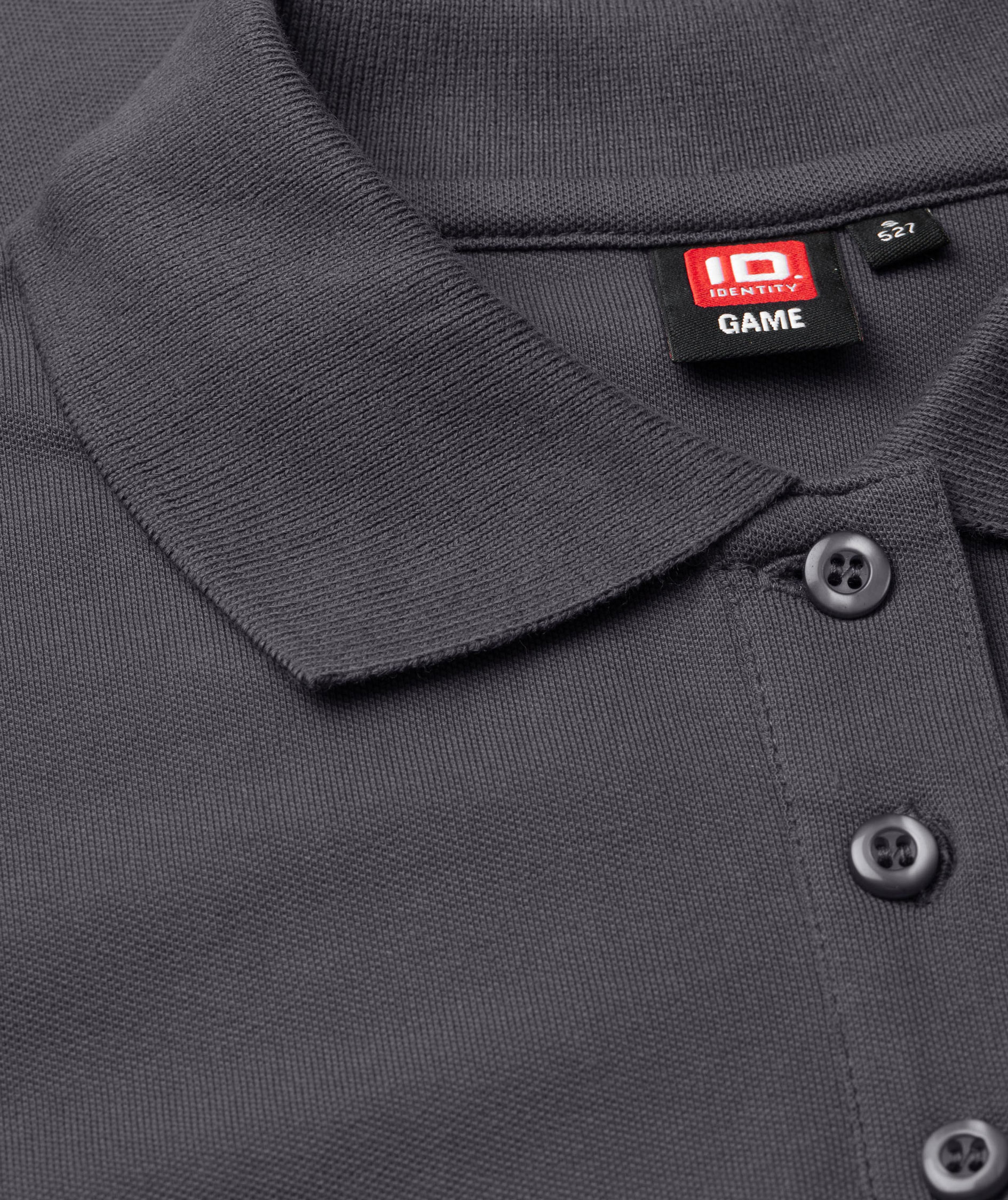 ID dame Pique Polo T-shirt med stretch, Koksgr&aring;, large image number 4