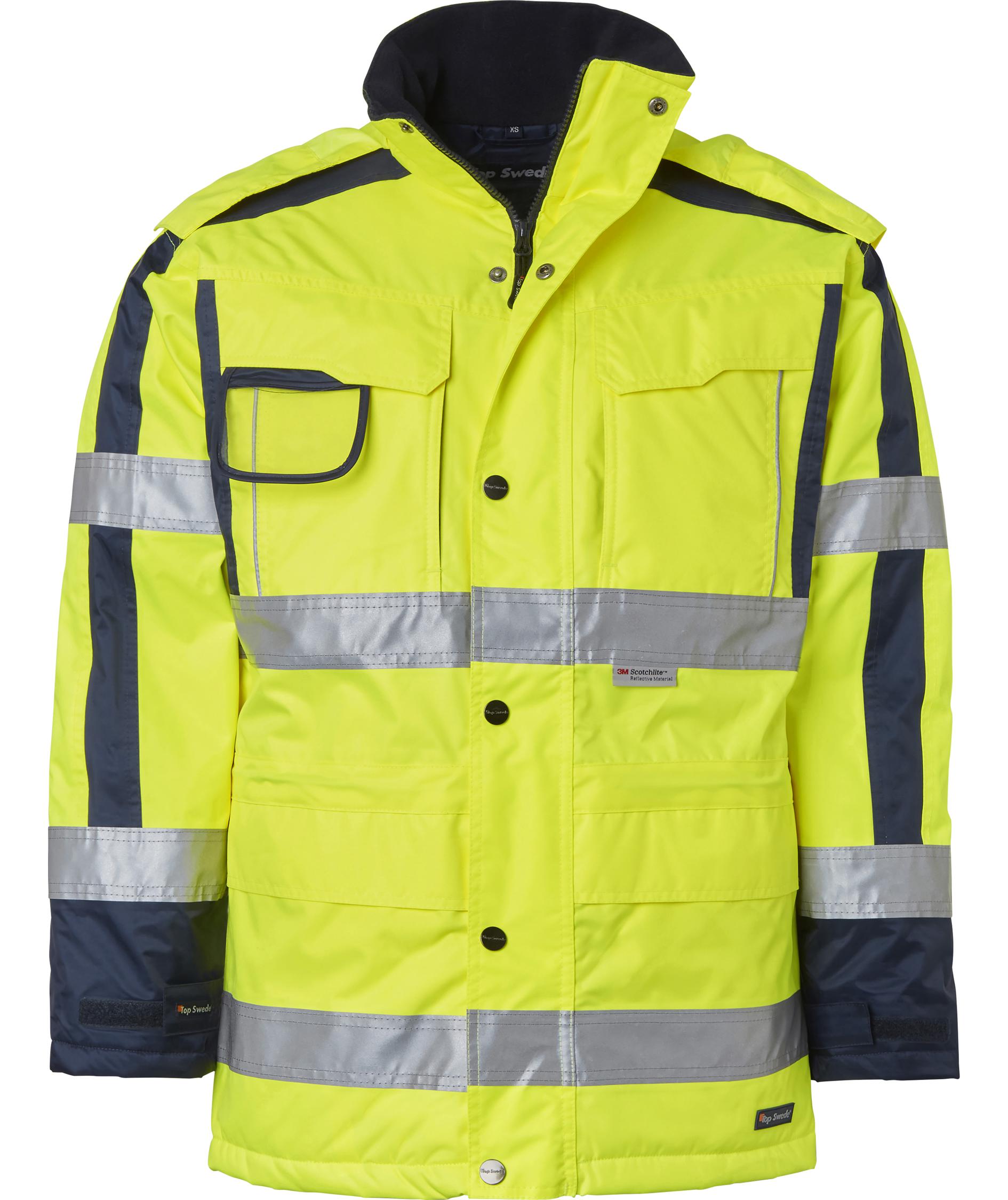 Top Swede parkas 6317, Varsel Gul/Navy