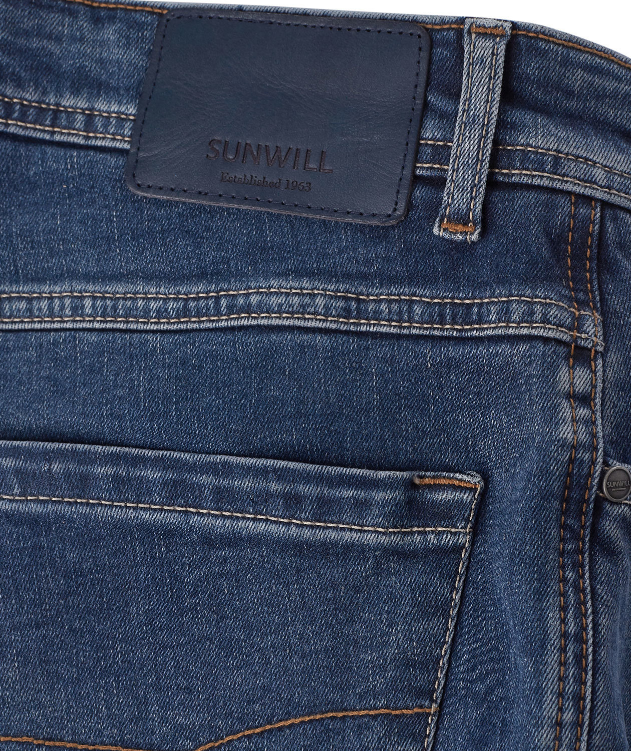 Sunwill Super Stretch Fitted Jeans, Dark used wash, large image number 4