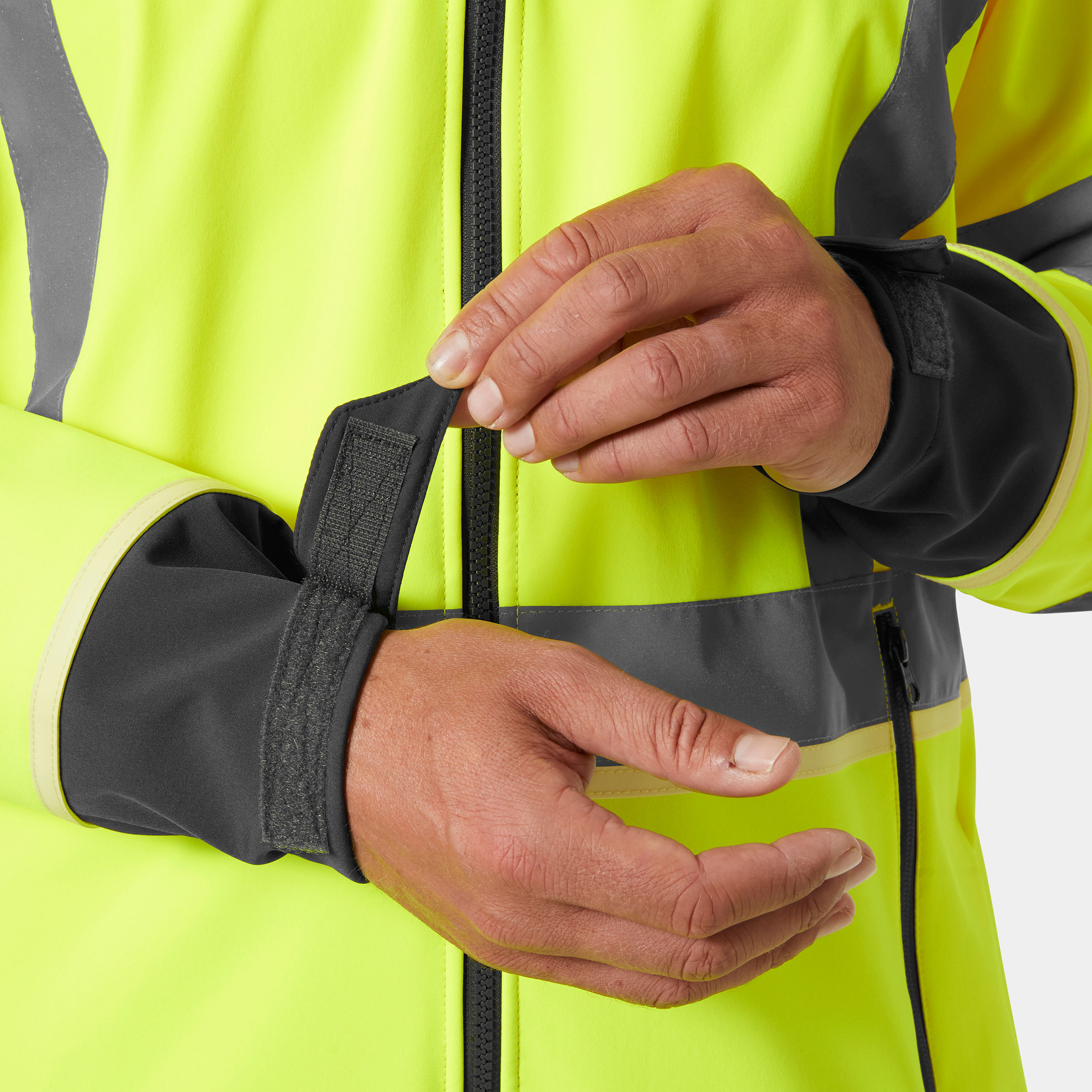 Helly Hansen UC-ME softshelljakke, Hi-vis Gul/Ebony, large image number 5