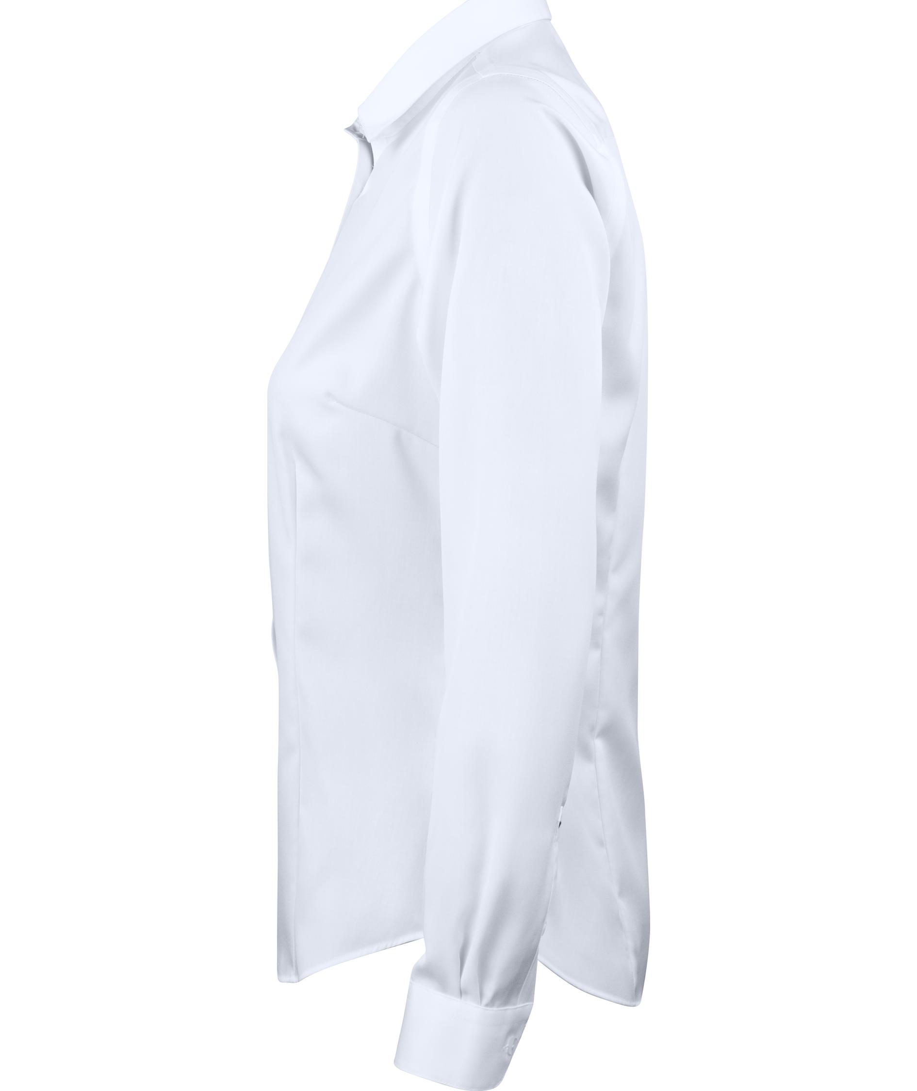 J. Harvest & Frost Twill Green Bow O1 lady fit skjorte, Hvid, large image number 4