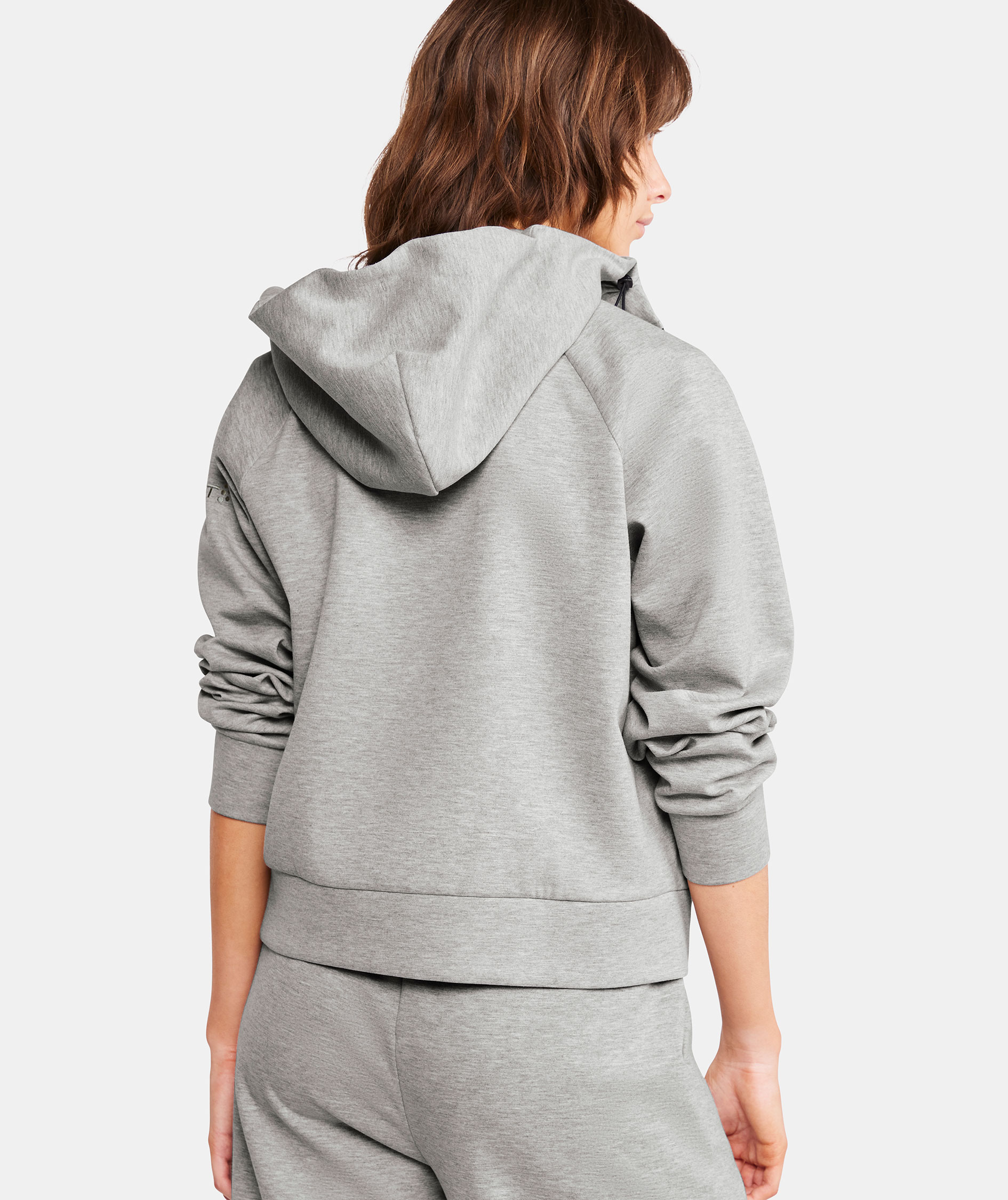 Craft ADV Join Damen Hoodie mit Rei&szlig;verschluss, Grey melange, large image number 4