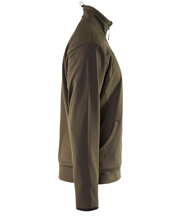 Bl&aring;kl&auml;der Unite sweat cardigan, Olive Green/Black, large image number 2