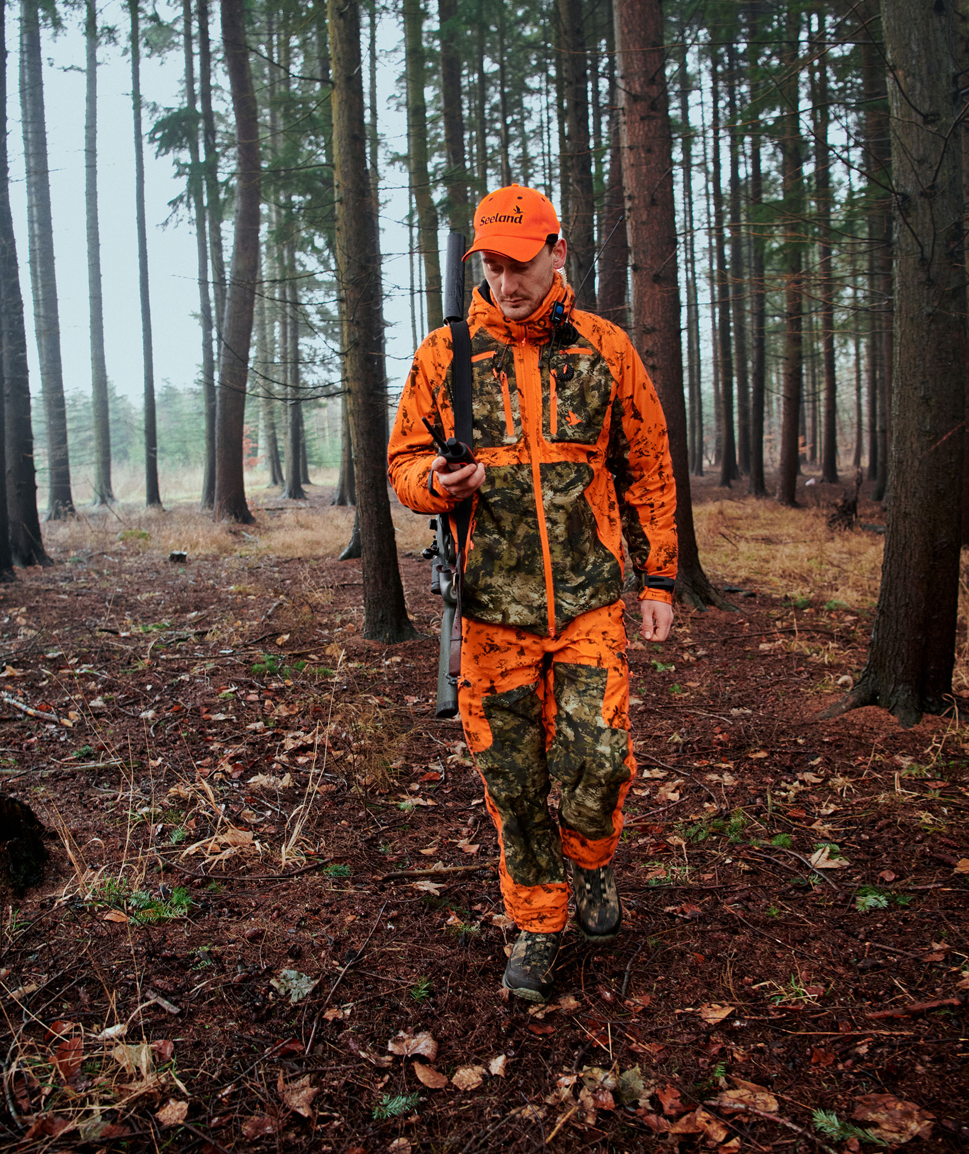 Seeland Vantage jaktjacka, InVis green/InVis orange blaze