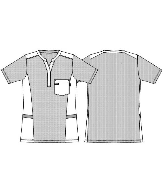 Kentaur pique women's smock, Lightblue, large image number 2