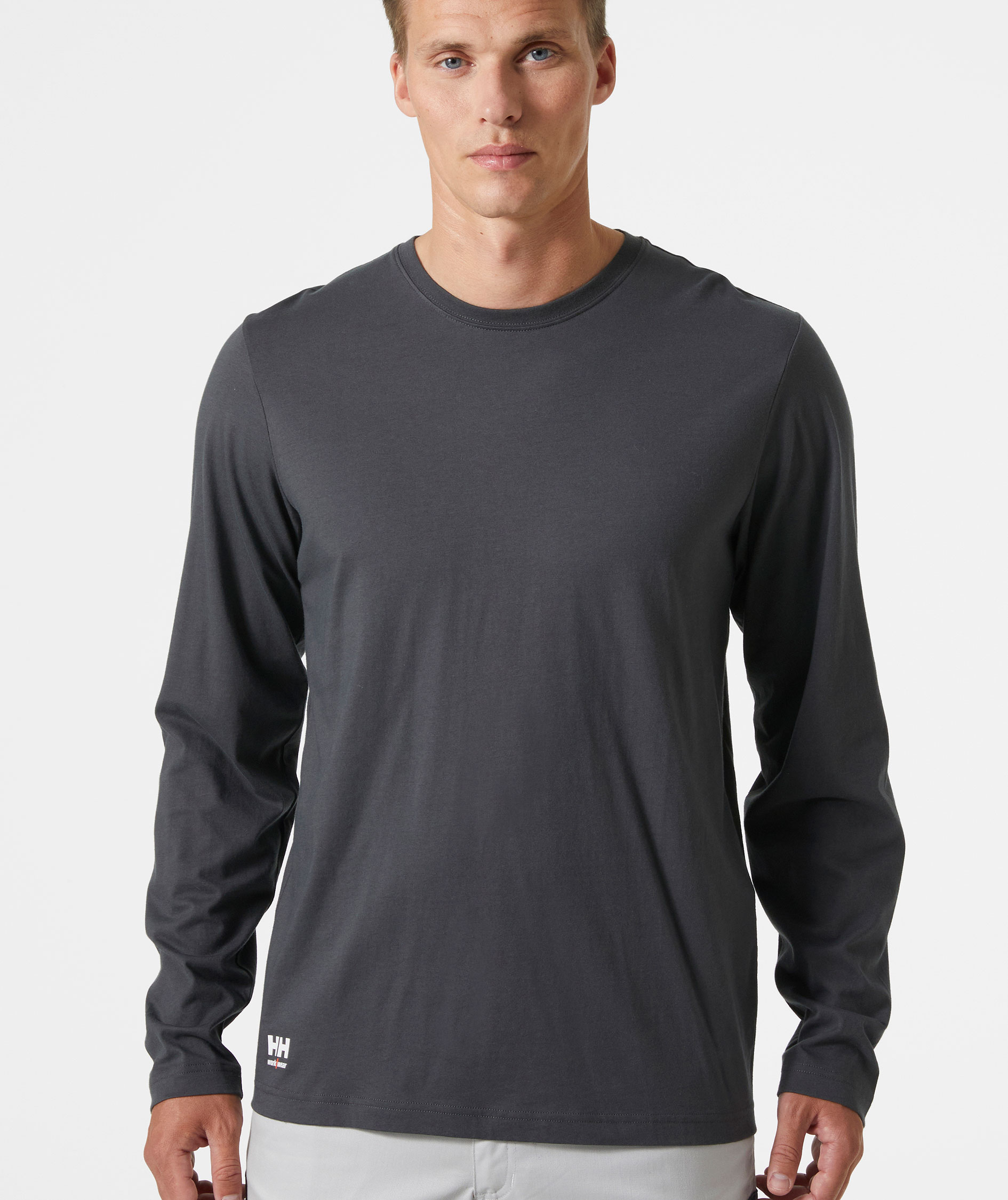 Helly Hansen Classic Langarmshirt, Dunkelgrau
