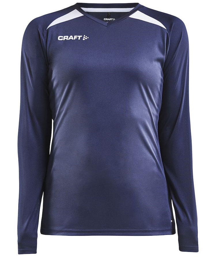 Craft Pro Control Impact l&aring;ng&auml;rmad T-shirt dam, Navy/Vit