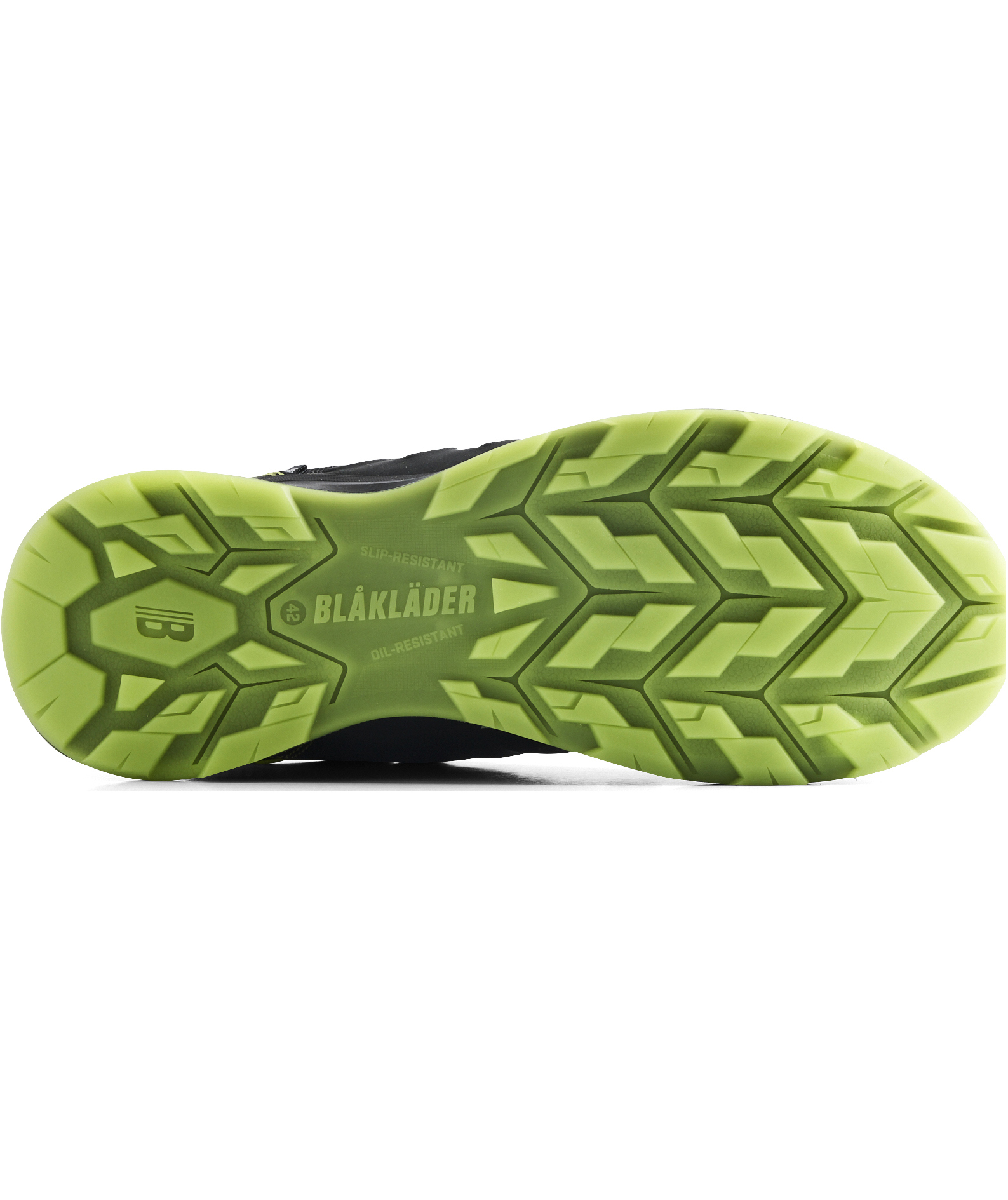 Bl&aring;kl&auml;der Sprinter sikkerhedssko S3S, Sort/Limegr&oslash;n