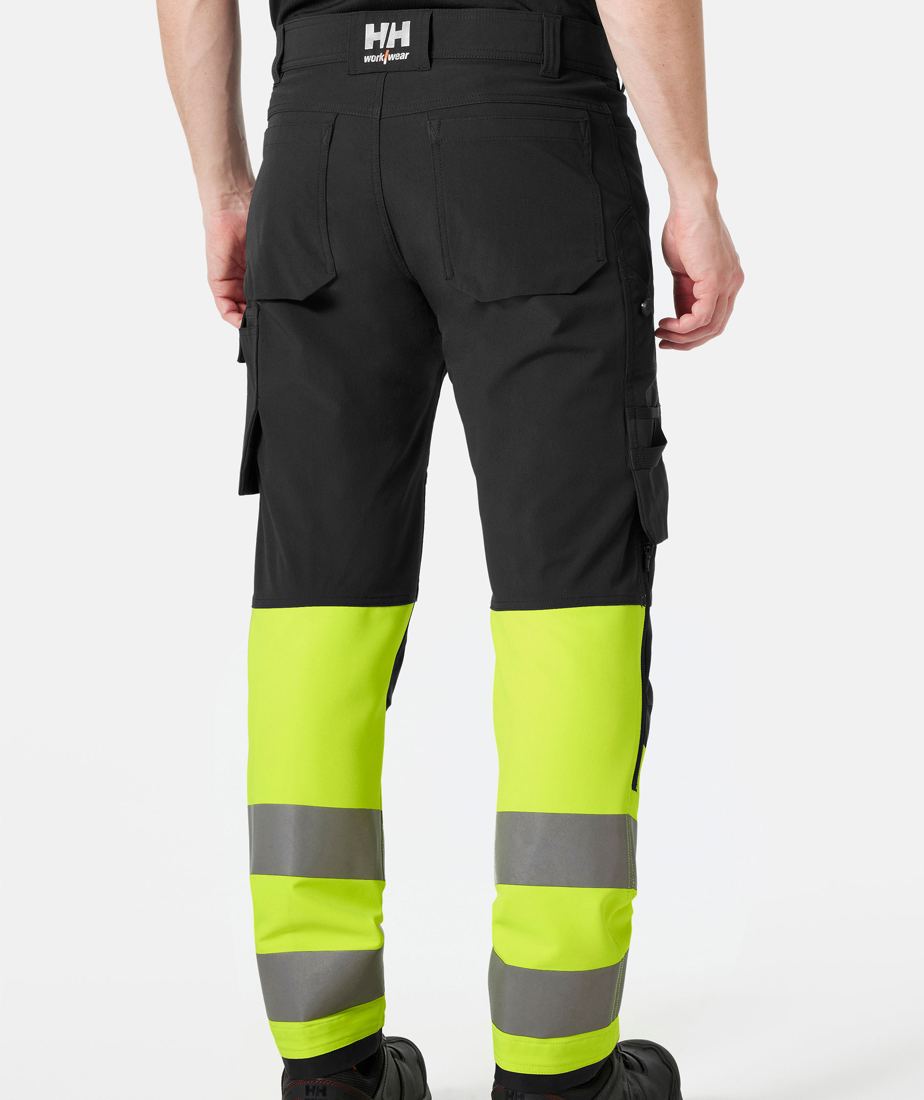 Helly Hansen Alna 4X arbetsbyxa full stretch, Varsel Gul/Ebony, large image number 3