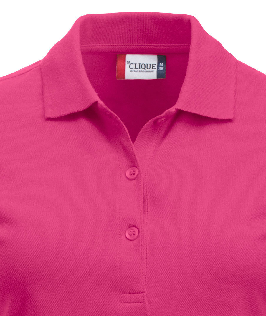 Clique Classic Marion dame polo t-shirt, Lys Cerise