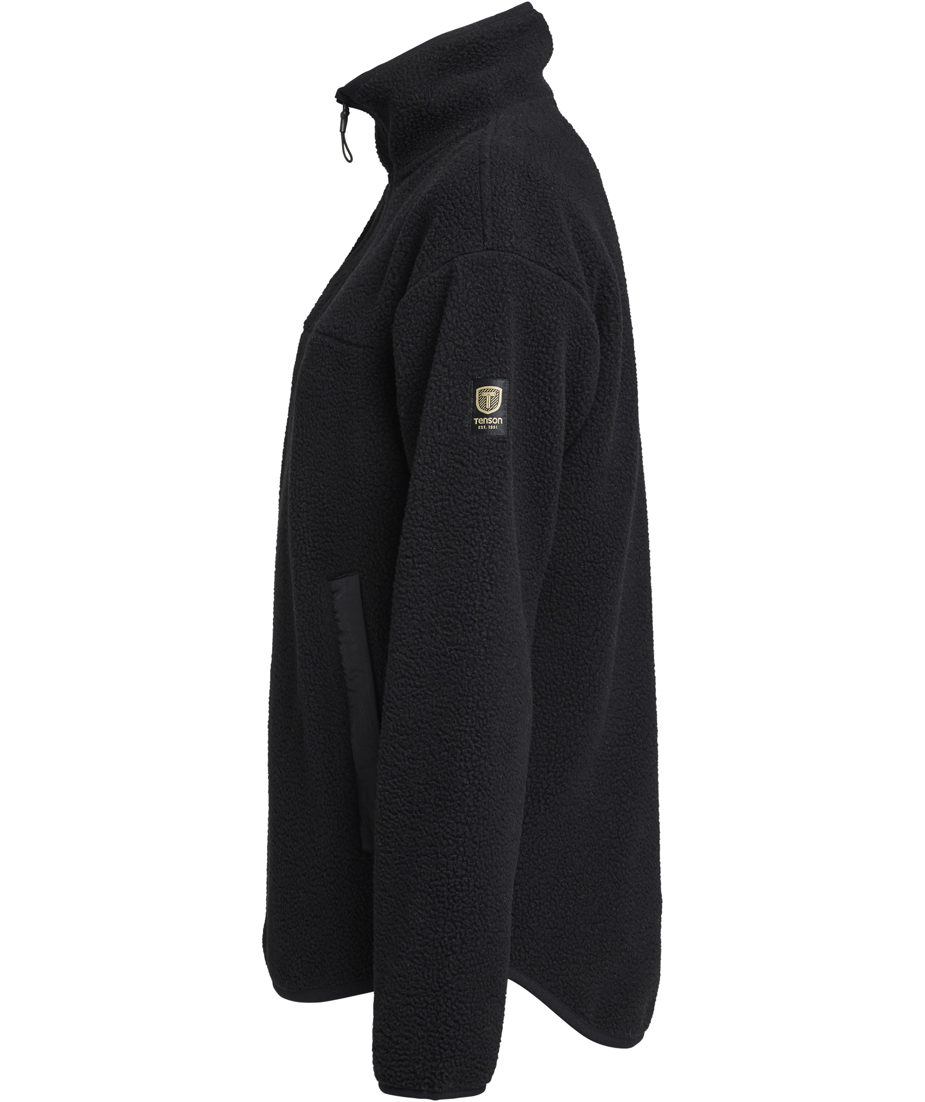 Tenson Yoke dame halfzip fiberpelstr&oslash;je, Black, large image number 4