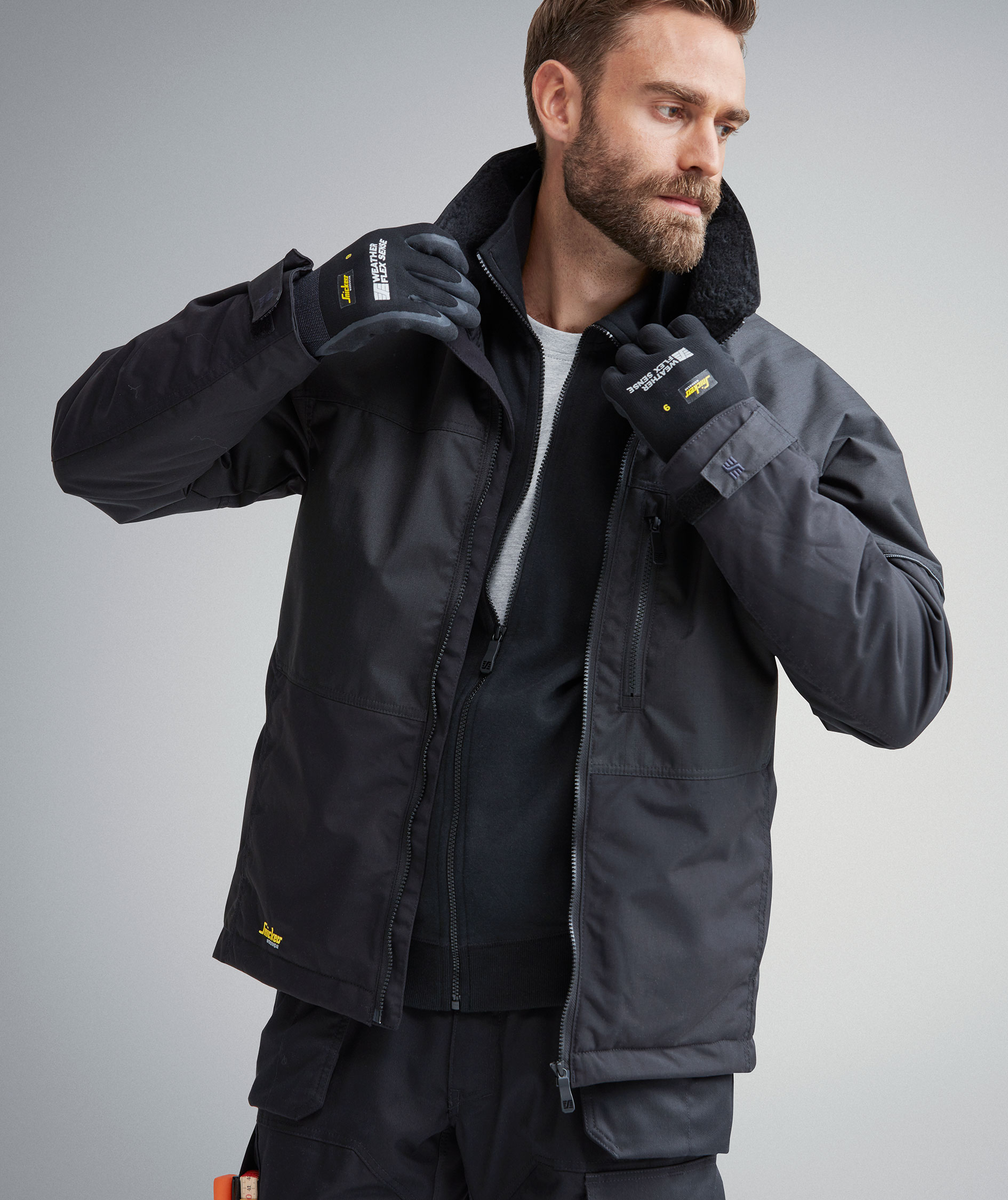 Snickers AllroundWork vinterjakke 1148, Svart, large image number 5