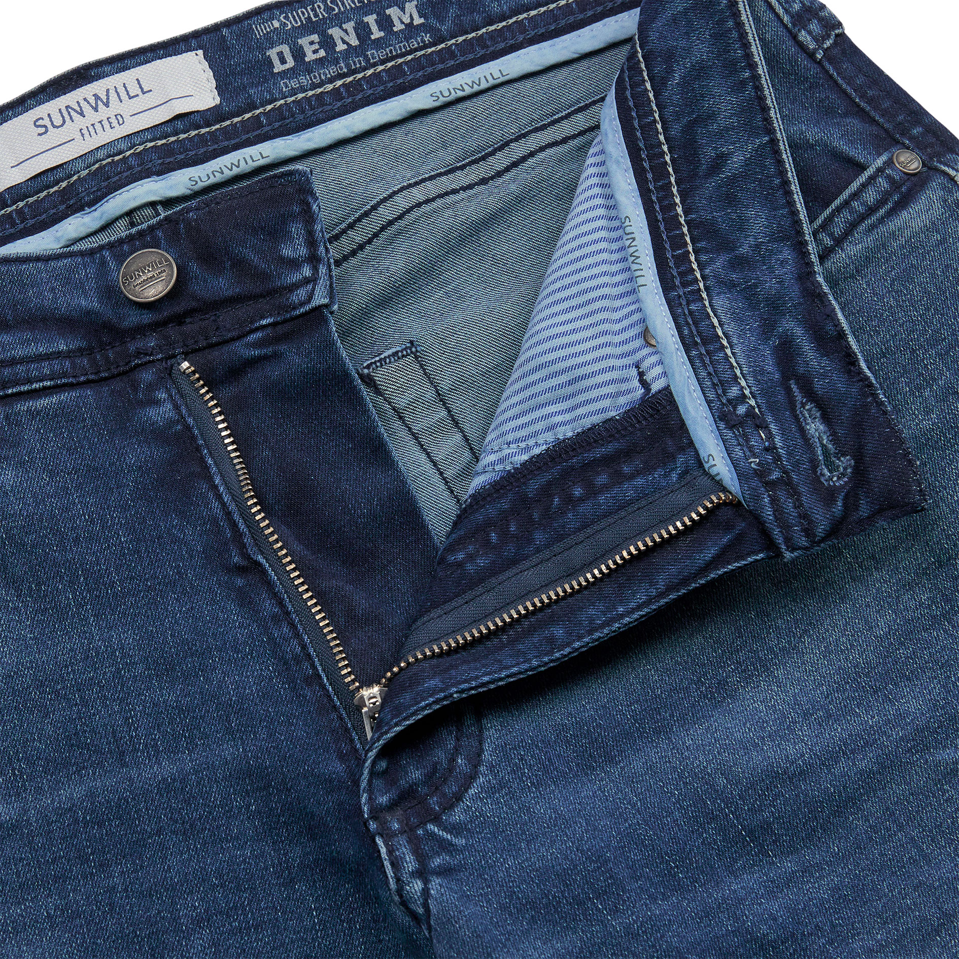 Sunwill Super Stretch Fitted jeans, Light used wash, large image number 2