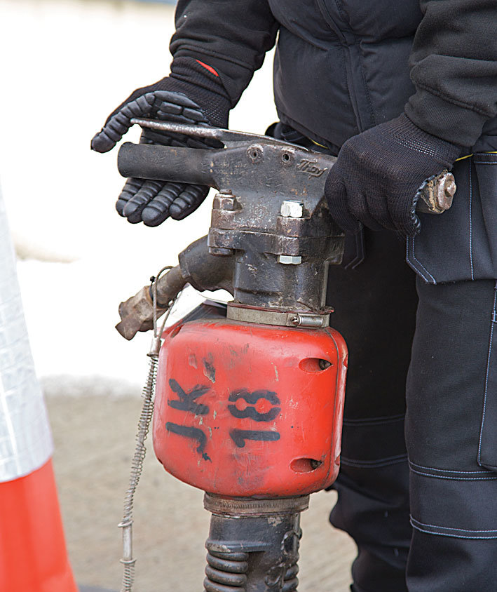 Portwest A790&nbsp;vibrationsd&auml;mpande handskar, Svart