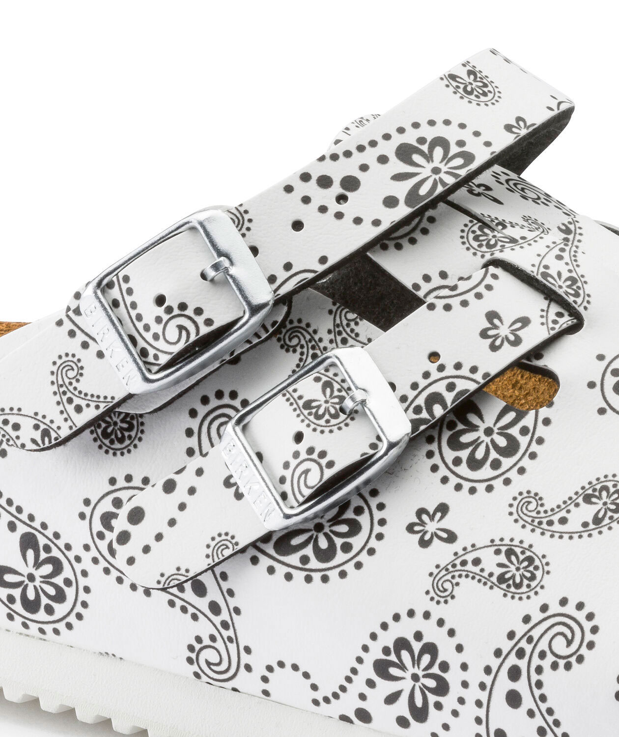 Birkenstock Kay Narrow Fit dame sandaler, Hvid/Sort, large image number 6