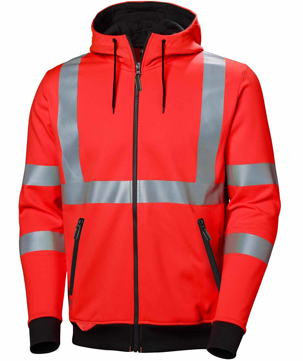 Helly Hansen Addvis hoodie med dragkedja, Varsel R&ouml;d