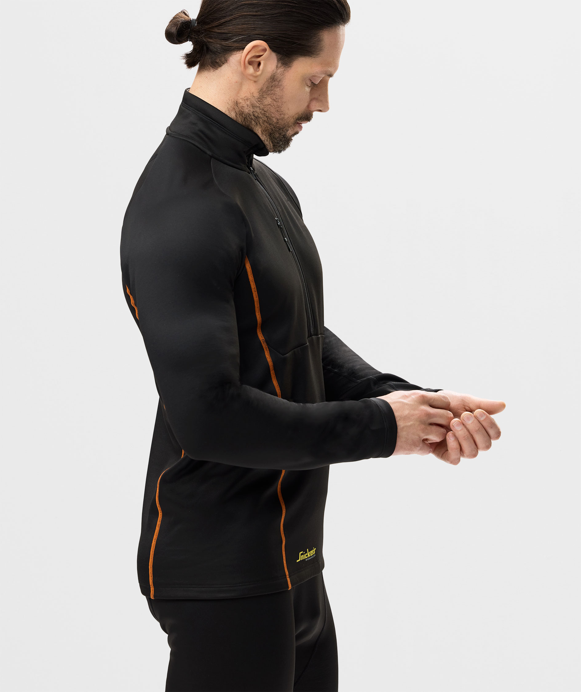 Snickers baselayer genser 9485, Black, large image number 4