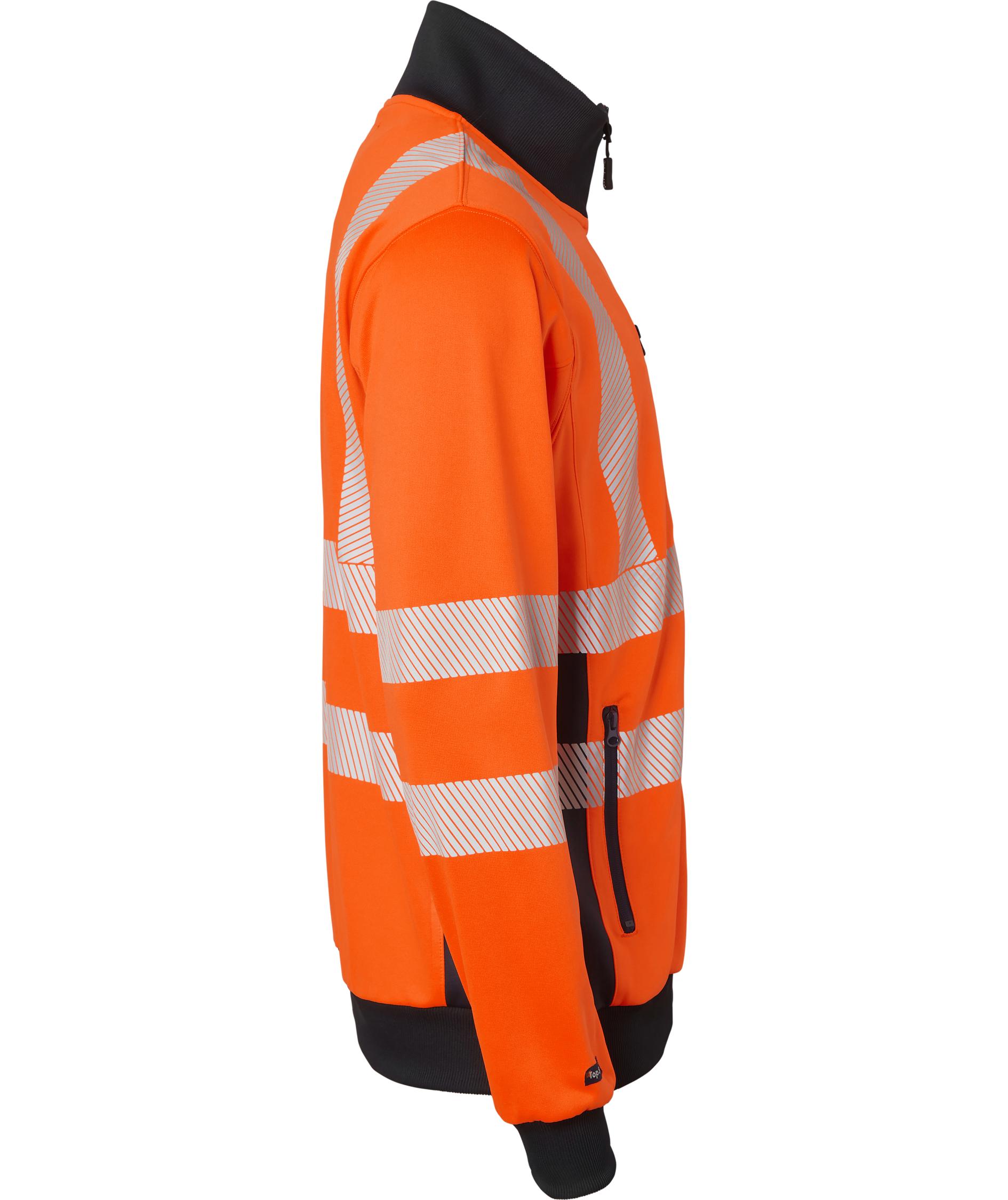 Top Swede cardigan 1529, Hi-Vis Orange/Navy, large image number 2