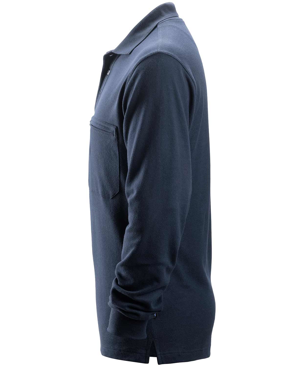 Snickers ProtecWork lang&aelig;rmet polo T-shirt, Navy, large image number 3