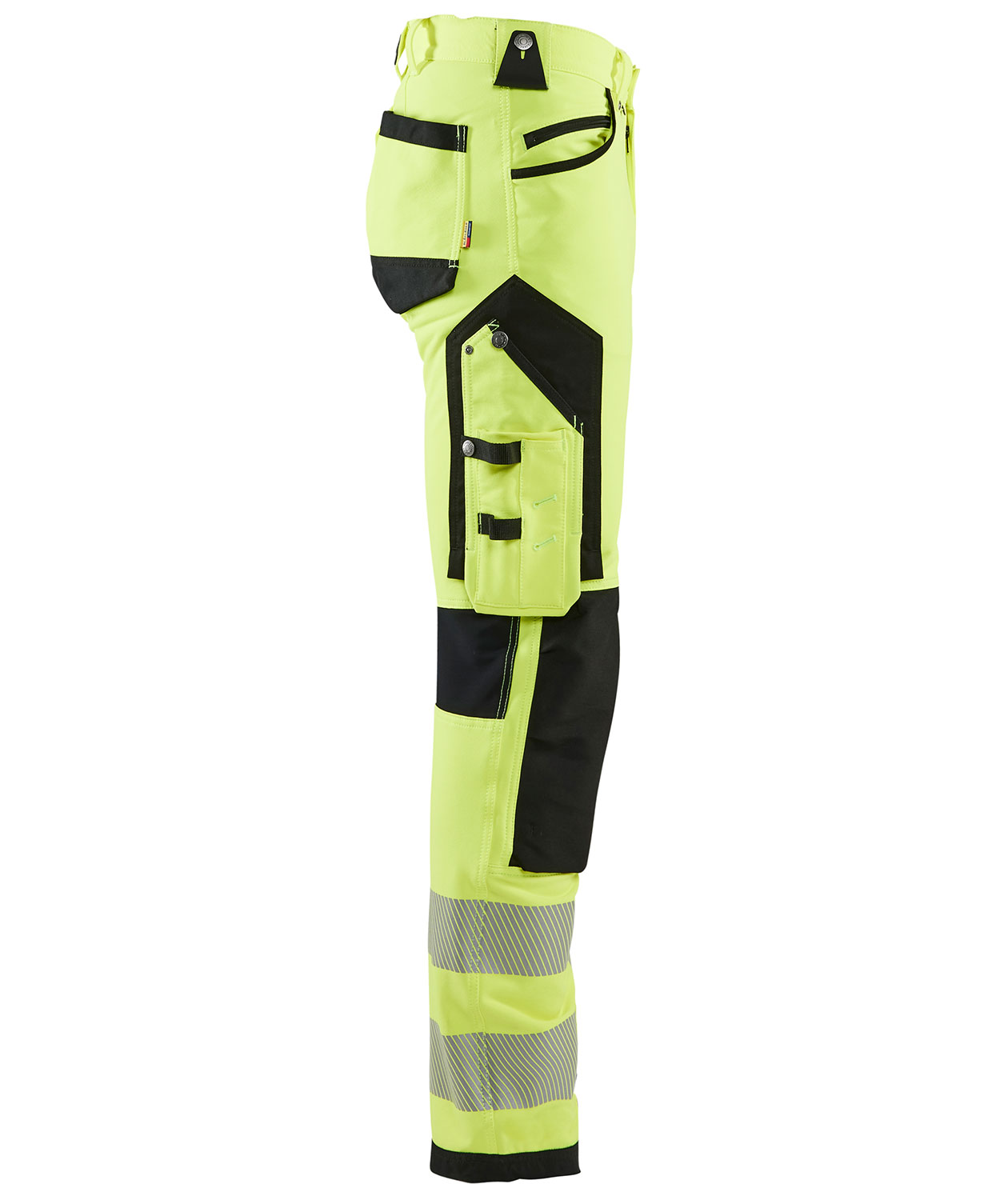 Bl&aring;kl&auml;der arbetsbyxa full stretch, Varsel Gul/Svart, large image number 2