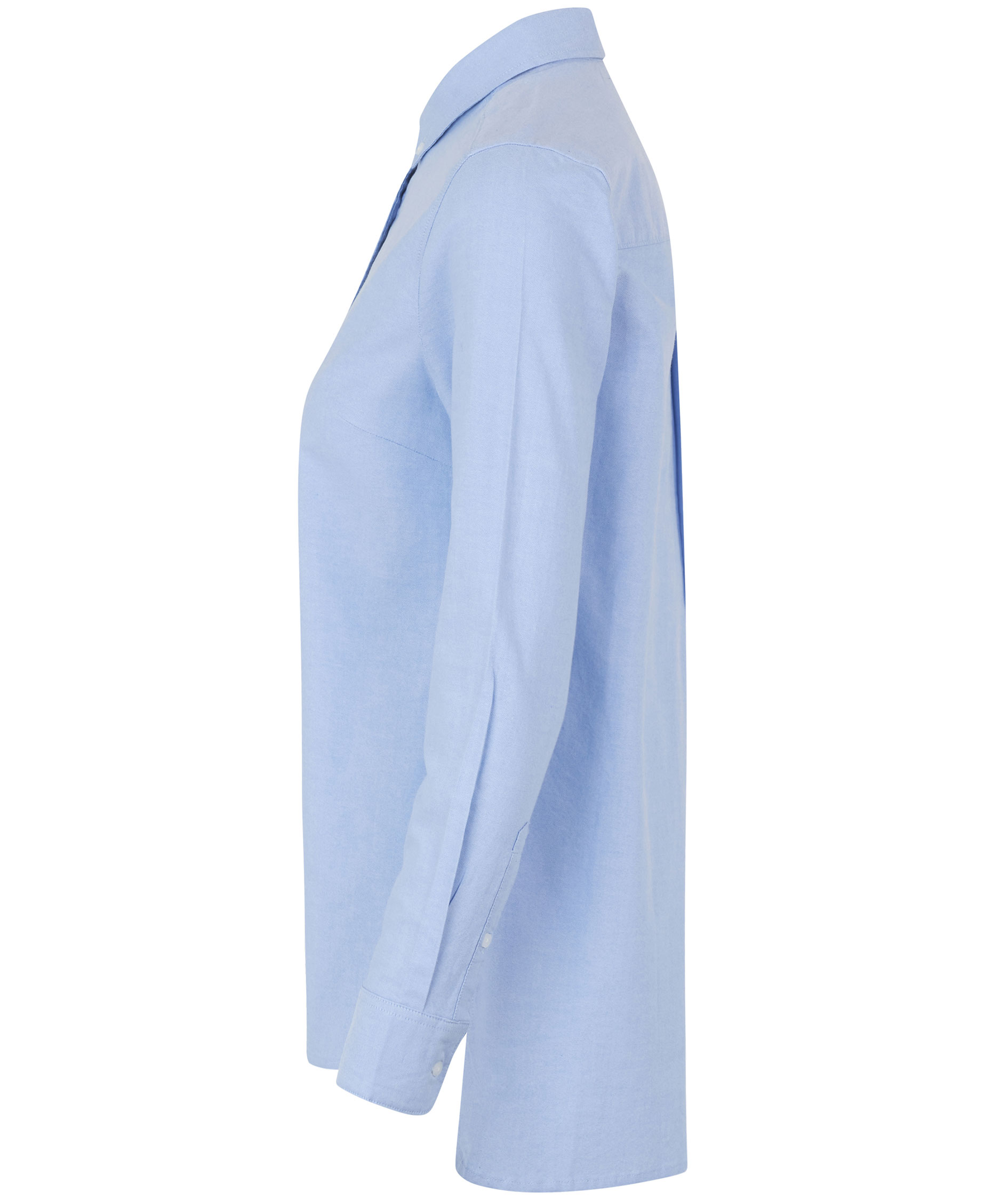 Seven Seas Oxford women's long Modern fit shirt, Light Blue, large image number 3