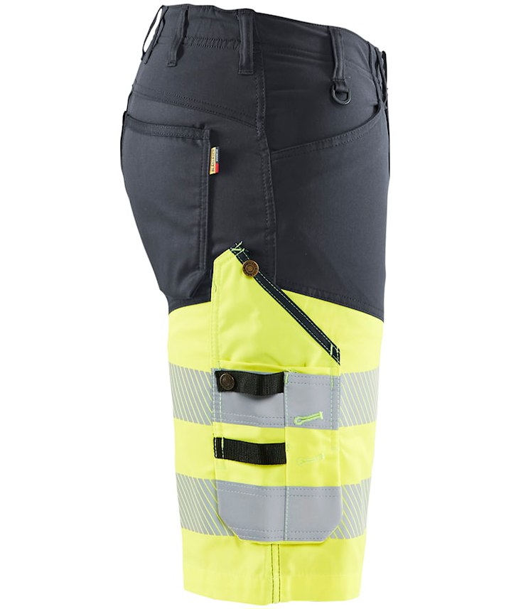 Bl&aring;kl&auml;der arbejdsshorts, Gr&aring;/Hi-Vis Gul, large image number 3