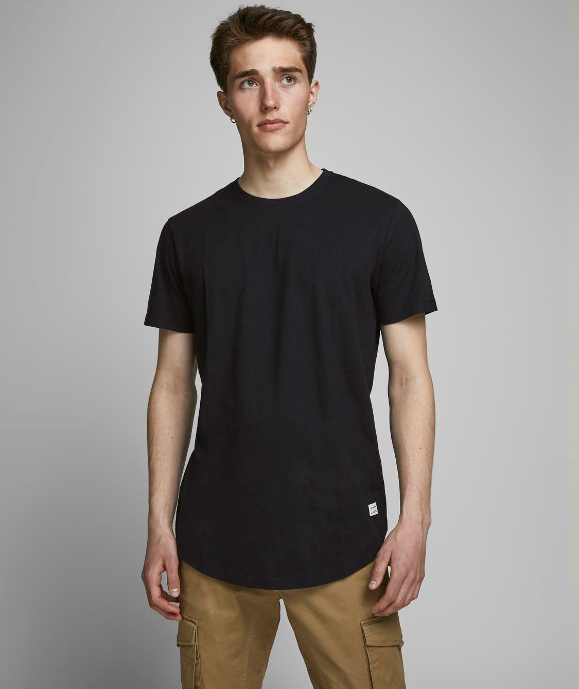 Jack & Jones JACJENS 5-pak T-shirt, White/black, large image number 3