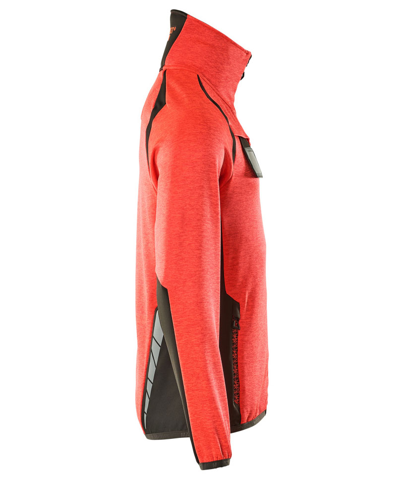 Mascot Accelerate Safe fleece sweater, Hi-vis red/Dark anthracite, large image number 2