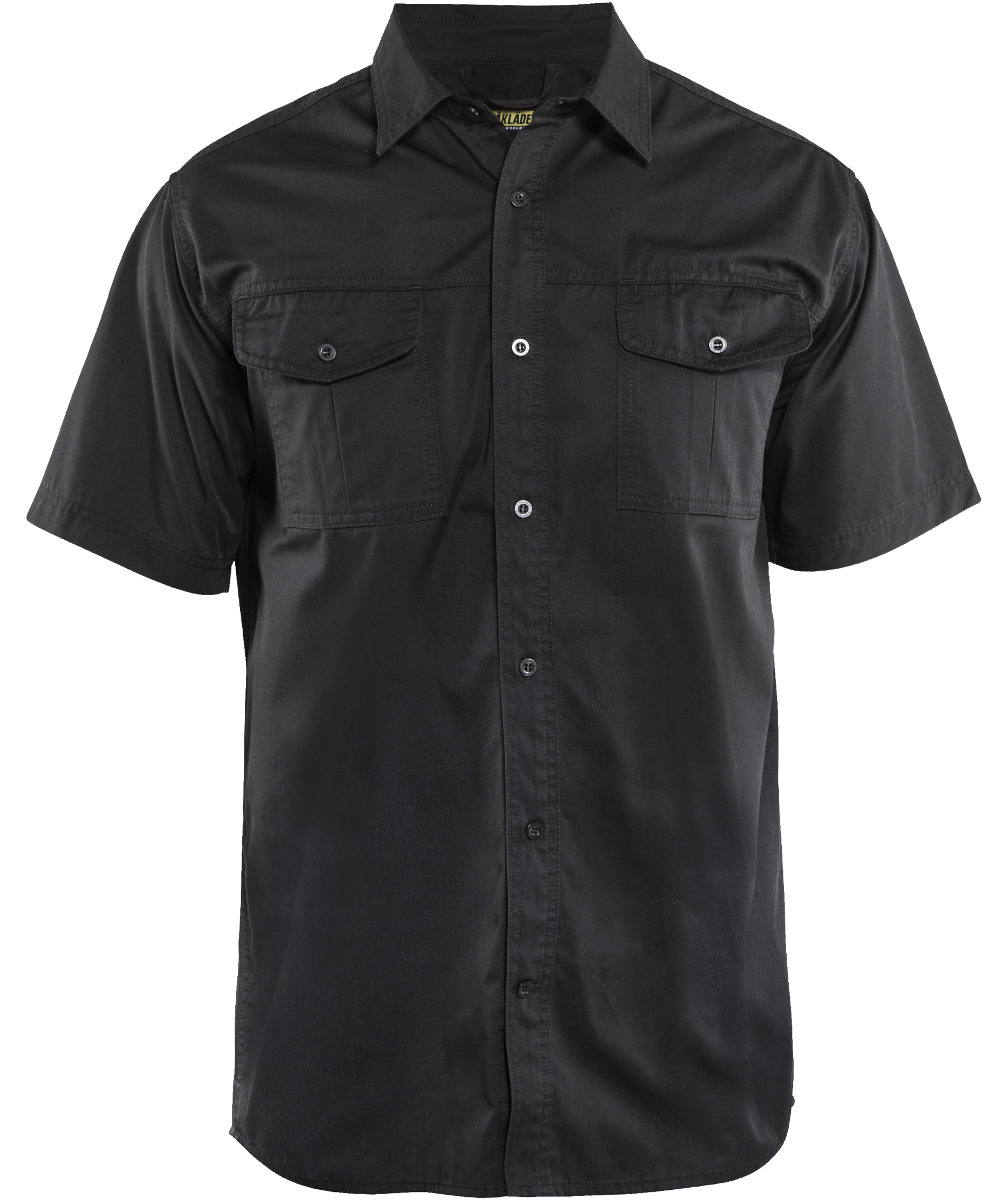 Bl&aring;kl&auml;der&nbsp;kort&auml;rmad skjota, Svart, Svart, swatch