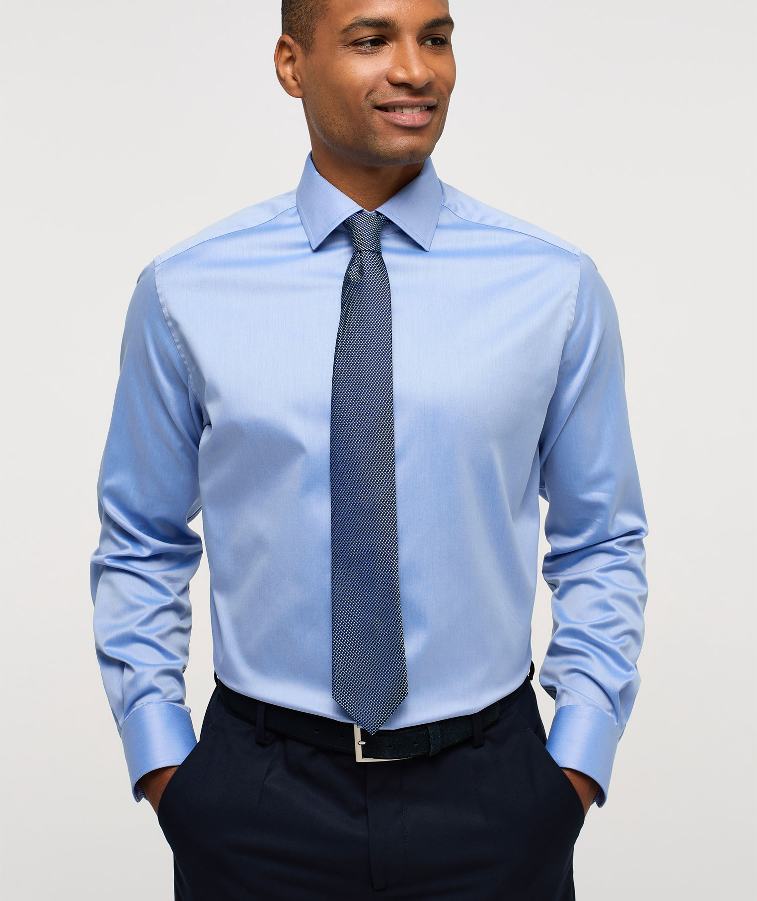 Eterna Gentle Modern fit skjorta, Medium Blue