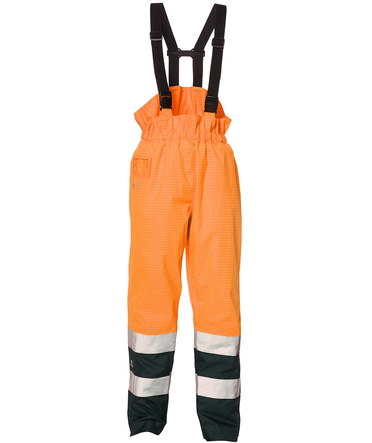 ELKA Securetech Multinorm h&auml;ngselbyxa, Varsel Orange/Marinbl&aring;