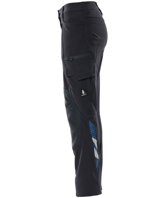Mascot Accelerate diamond fit dame arbejdsbukser full stretch, M&oslash;rk Marine, large image number 2