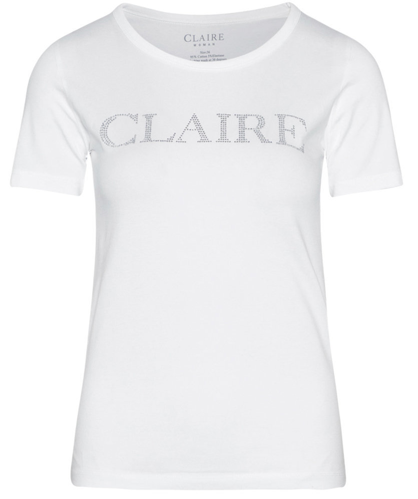 Claire Woman Alanis T-shirt dam, Vit, large image number 0