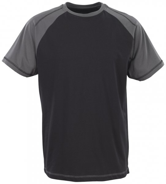 Mascot Image Albano T-shirt, Black/Anthracite, large image number 0