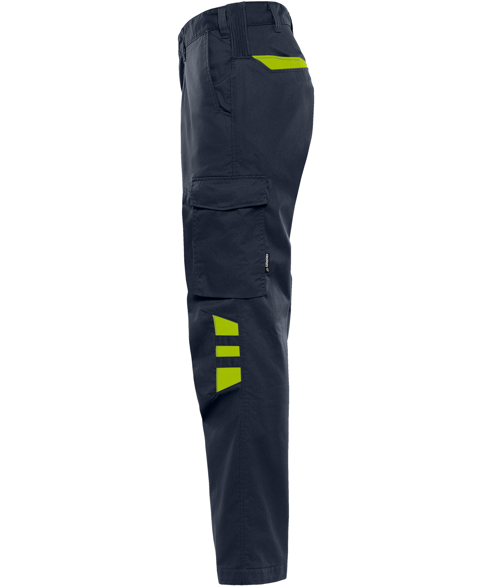 Fristads service trousers 2930 GWM, Dark Marine/Hi-Vis Yellow, large image number 6