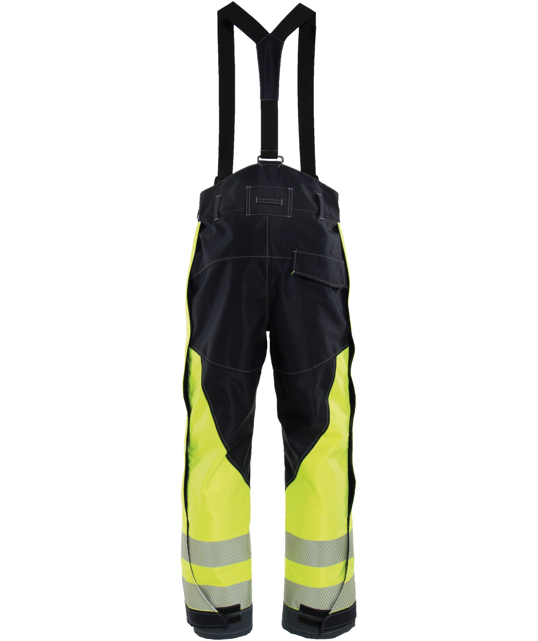 Tranemo FR shell trousers, Hi-vis yellow/Marine blue, large image number 1