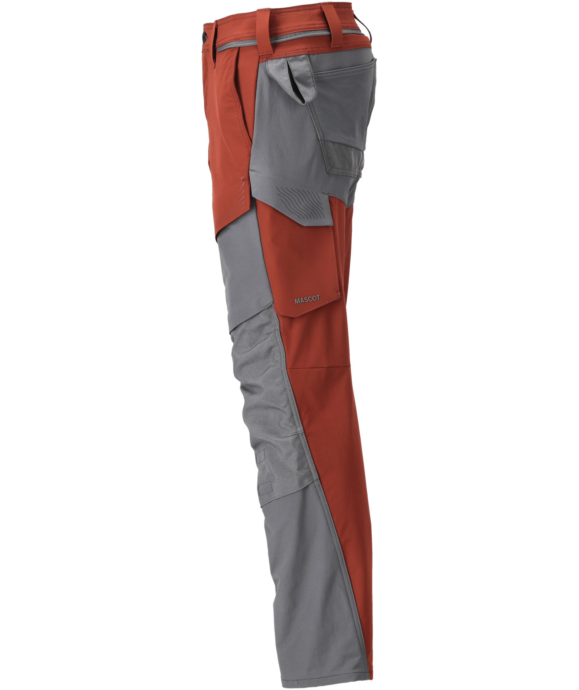 Mascot Customized work trousers full stretch, Autumn red/grey, large image number 3