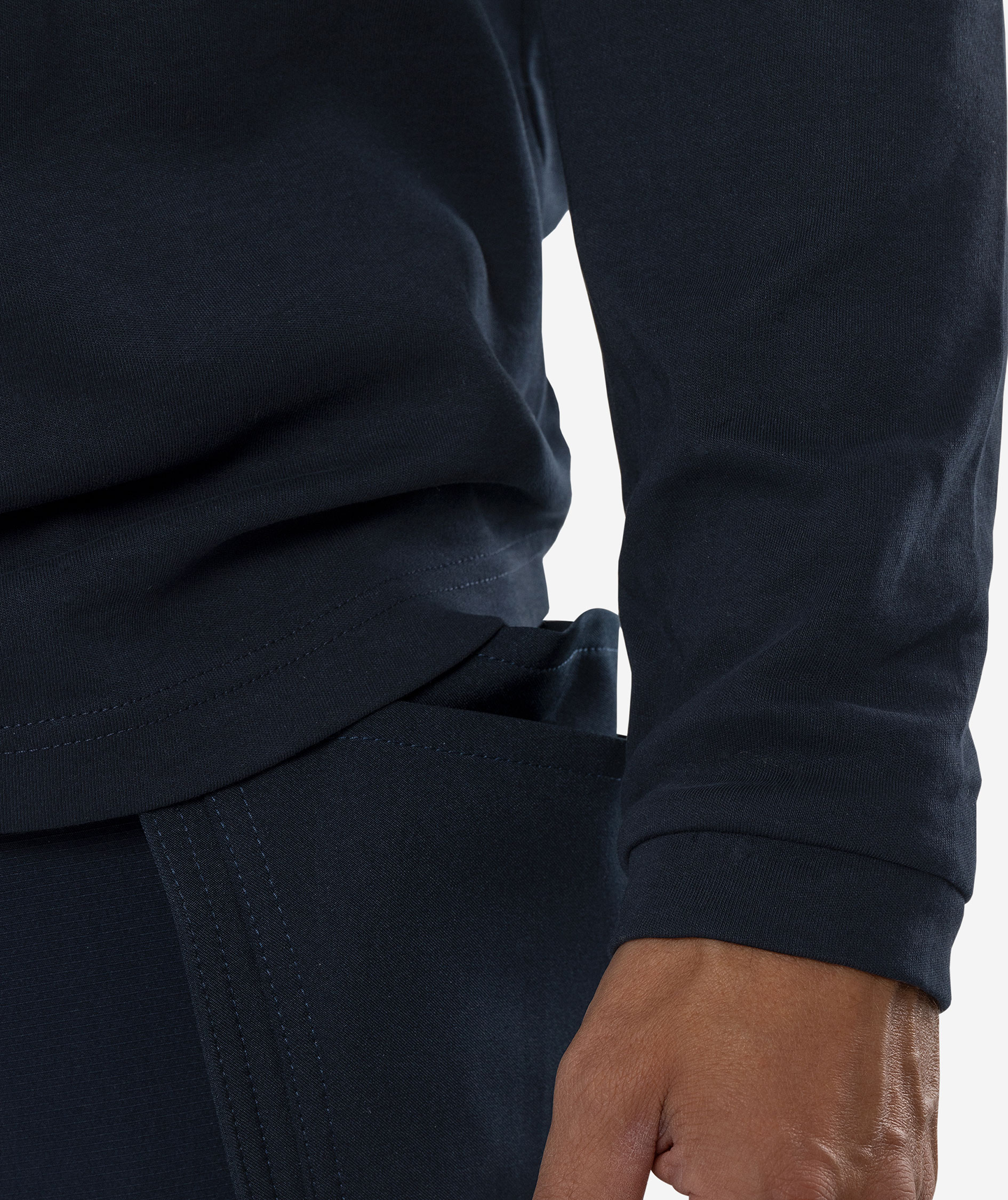 Fristads l&aring;ng&auml;rmad T-shirt 7821 GHT, M&ouml;rk Marinbl&aring;, large image number 8