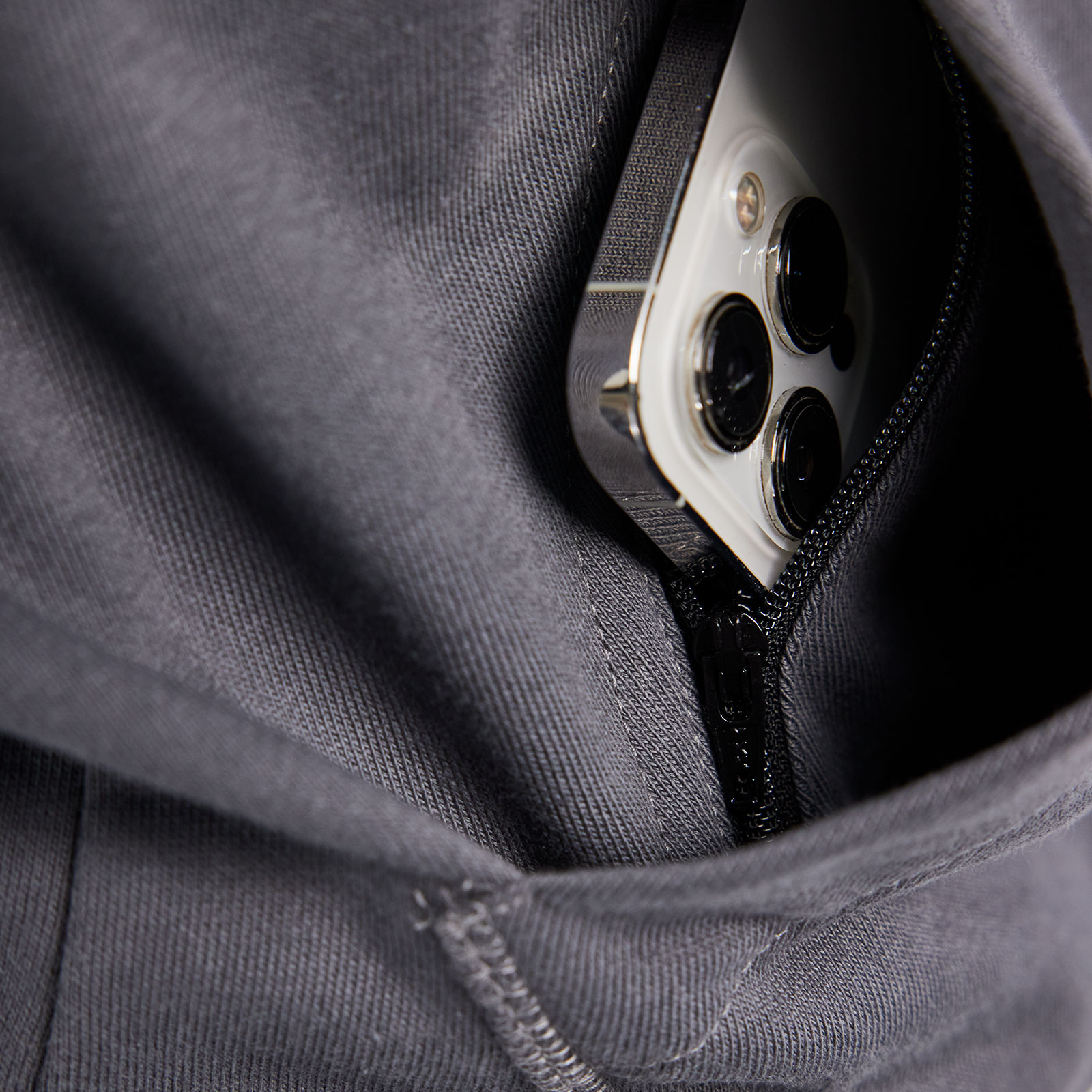 Bl&aring;kl&auml;der hoodie dam, Mellangr&aring;, large image number 5