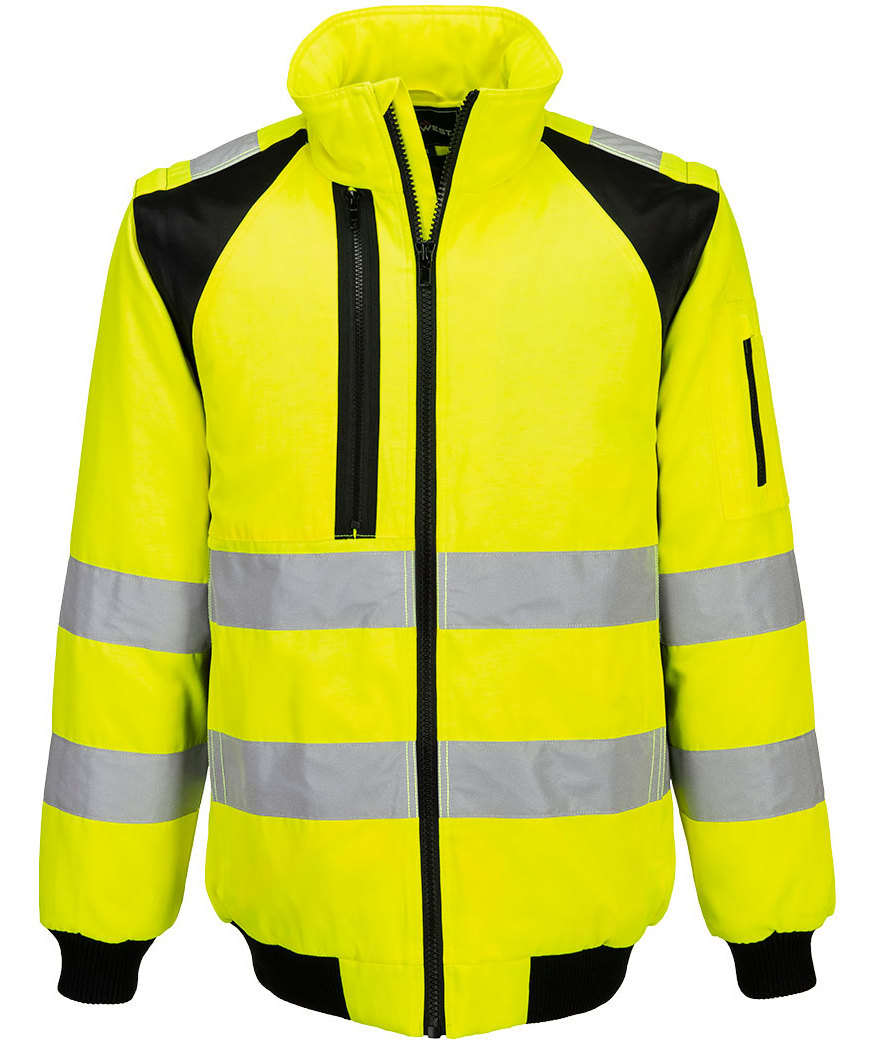 Portwest PW3 3-in-1 pilot jacket, Hi-vis Yellow/Black
