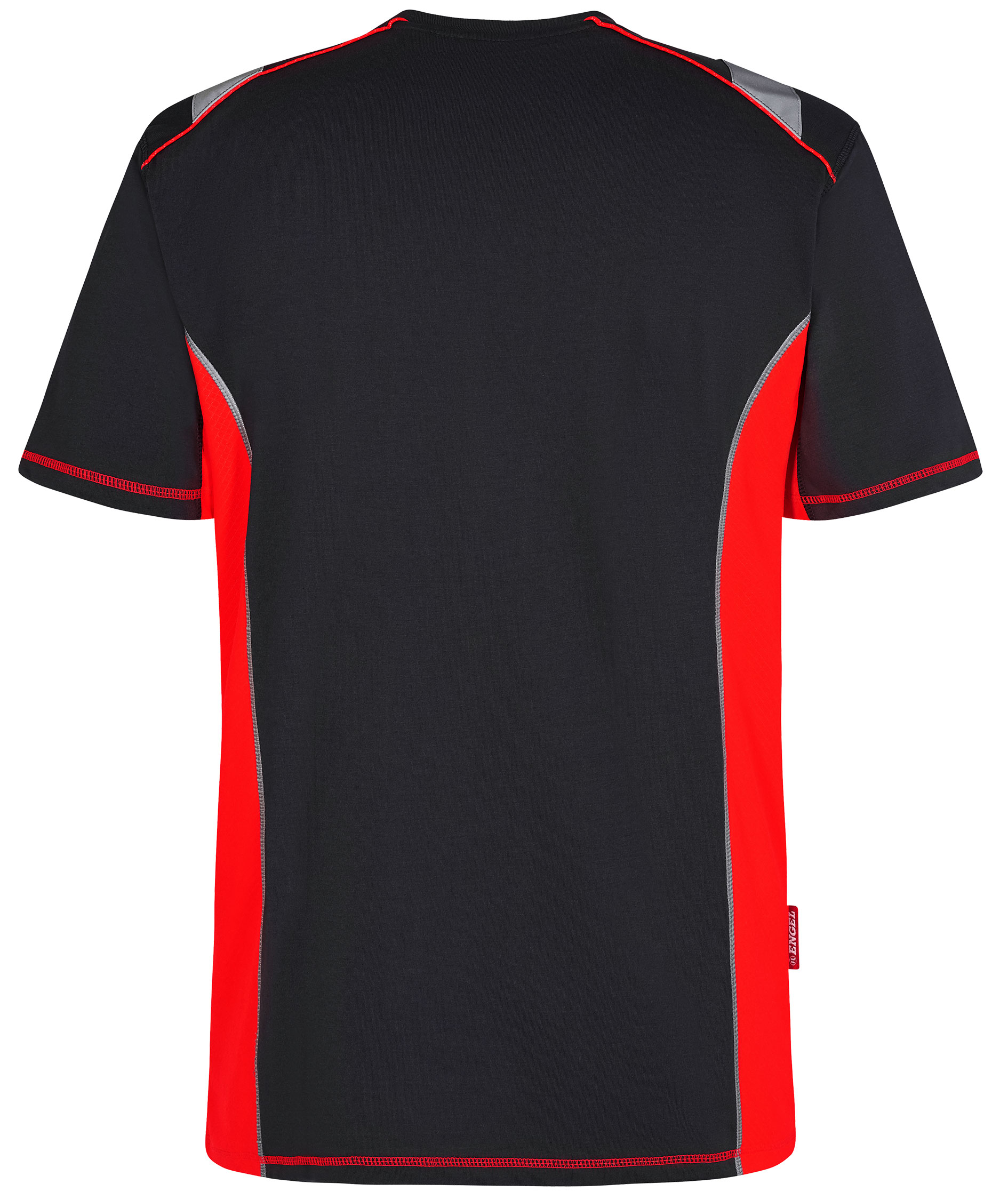 Engel Cargo T-shirt, Sort/R&oslash;d, large image number 2