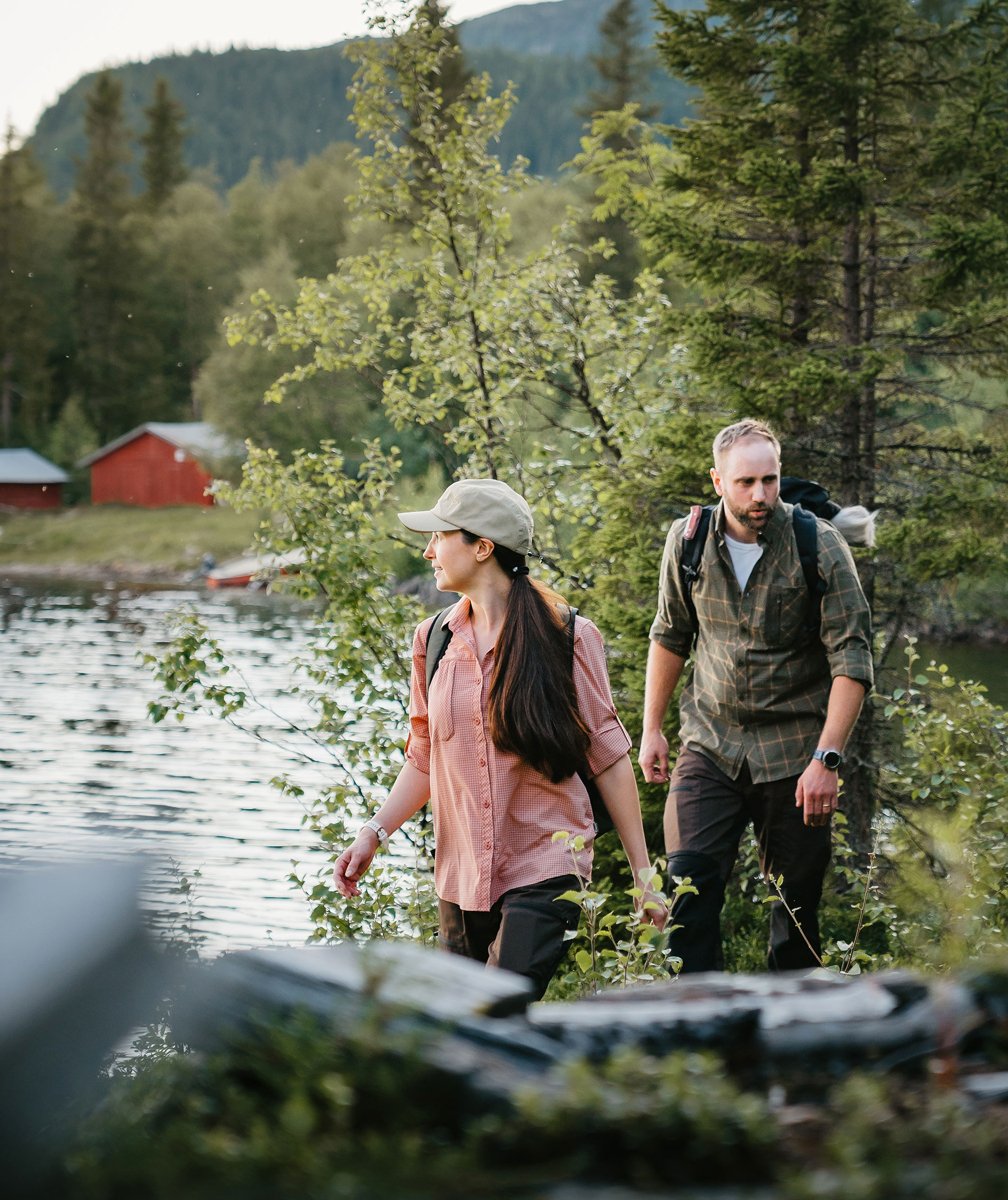 Pinewood Wolf skjorte, Green/Terracotta